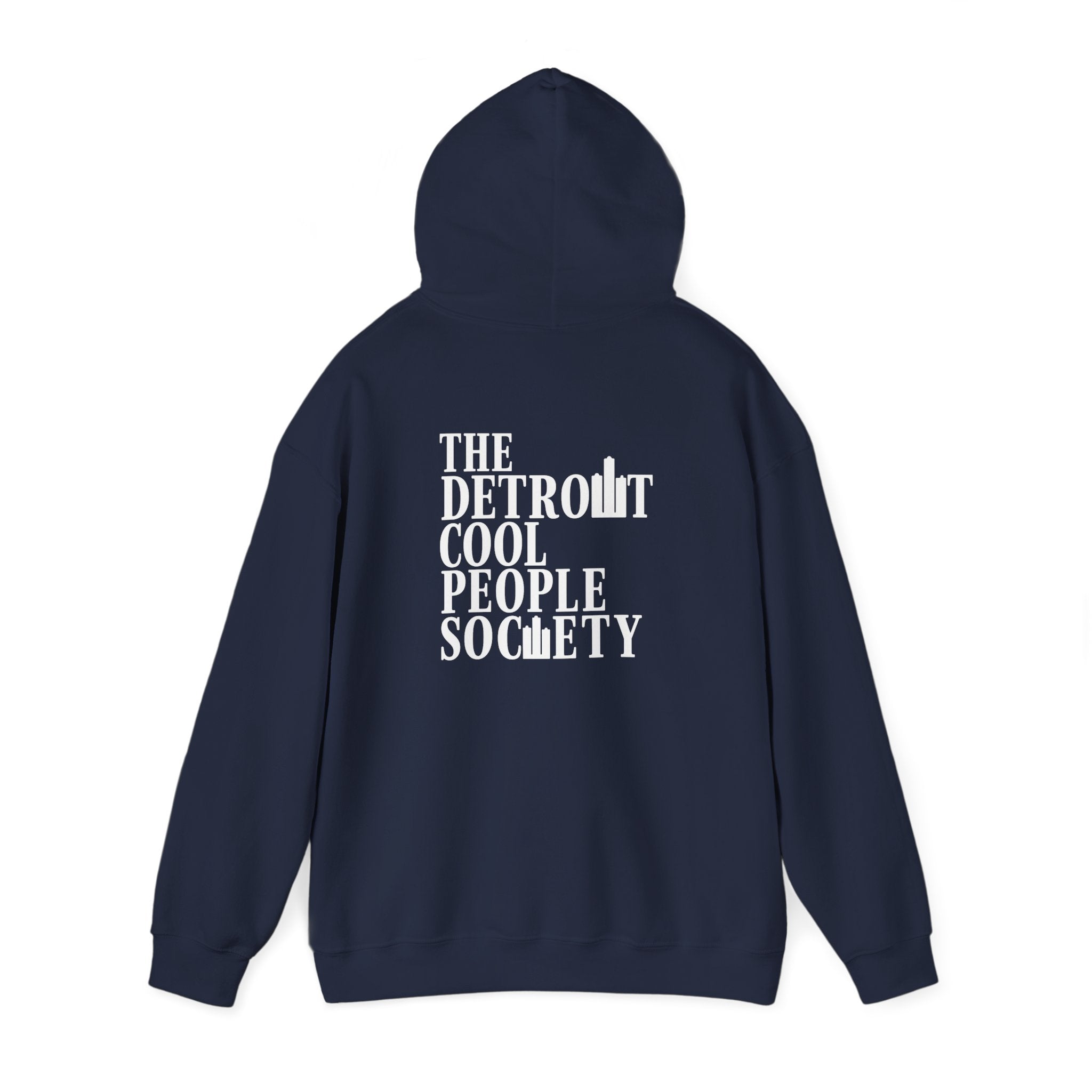 The Detroit Cool People Society Hoodie - Front and Back print - Tonyalicious Tees