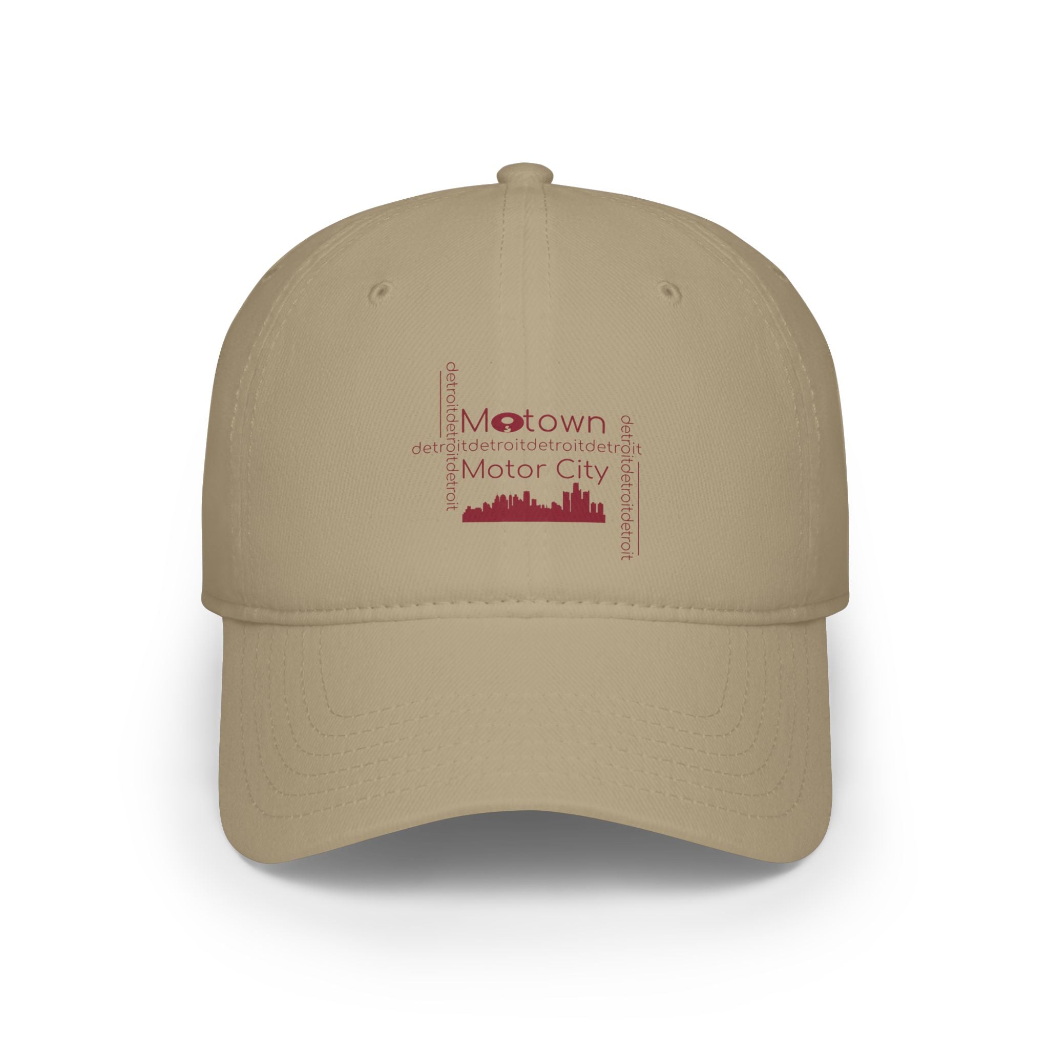 Motown Motor City Baseball Cap - Red - Tonyalicious Tees