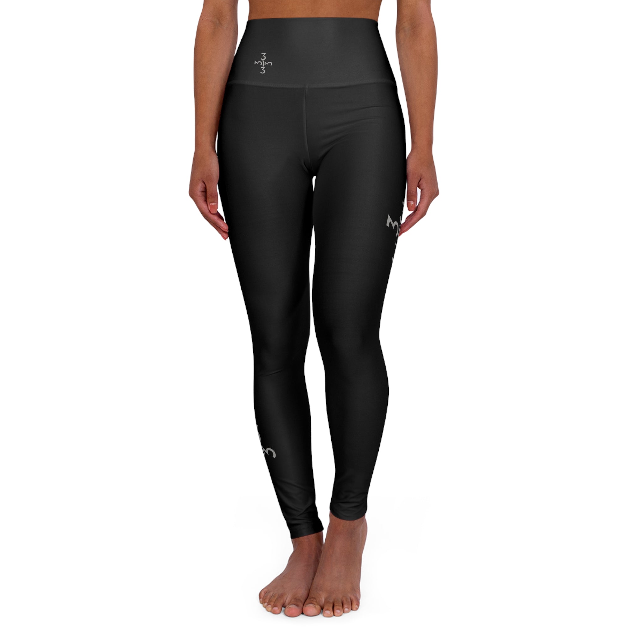 Twisted 313 Black High Waisted Yoga Leggings - Tonyalicious Tees