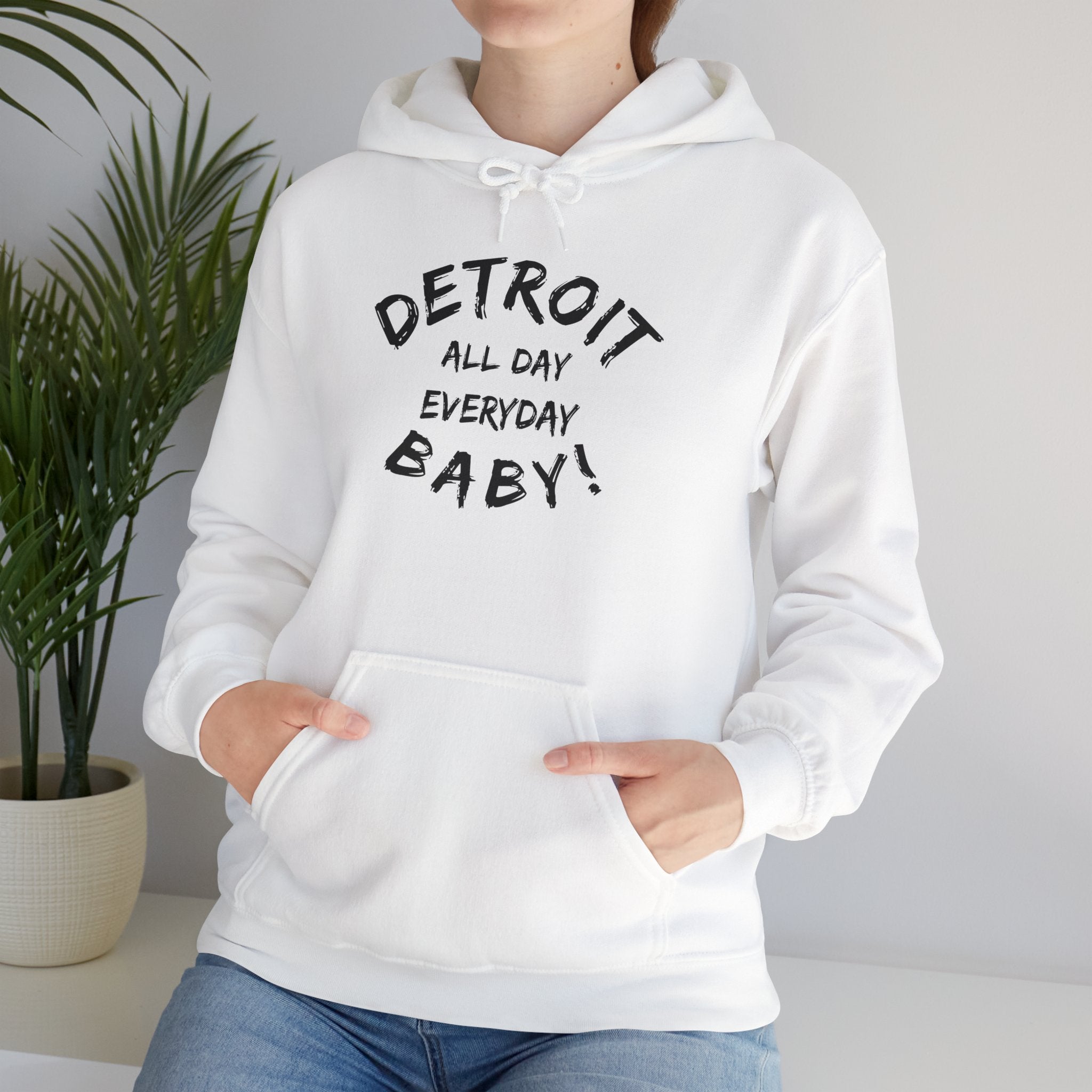 Detroit All Day Every Day Hoodie - Tonyalicious Tees