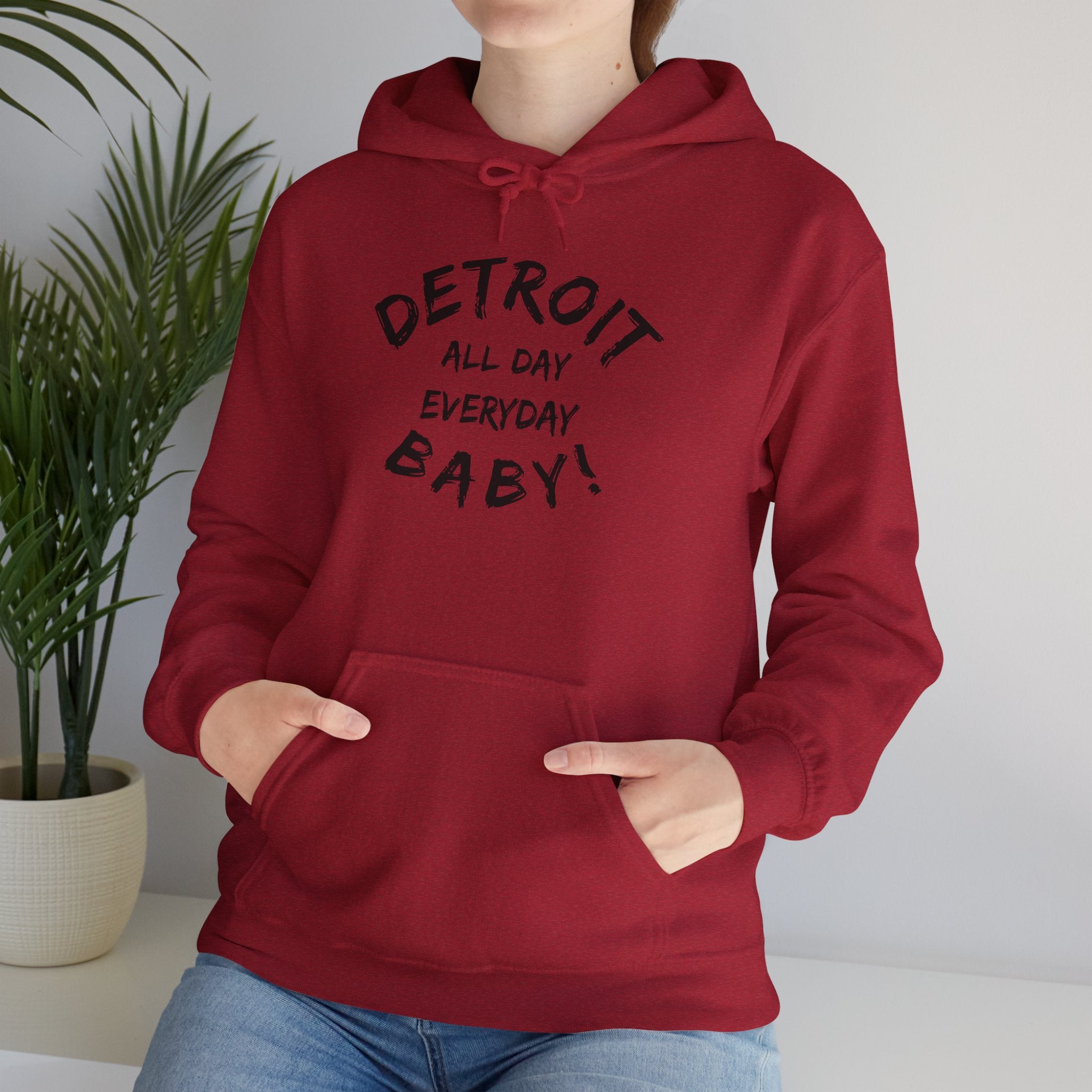 Detroit All Day Every Day Hoodie - Tonyalicious Tees