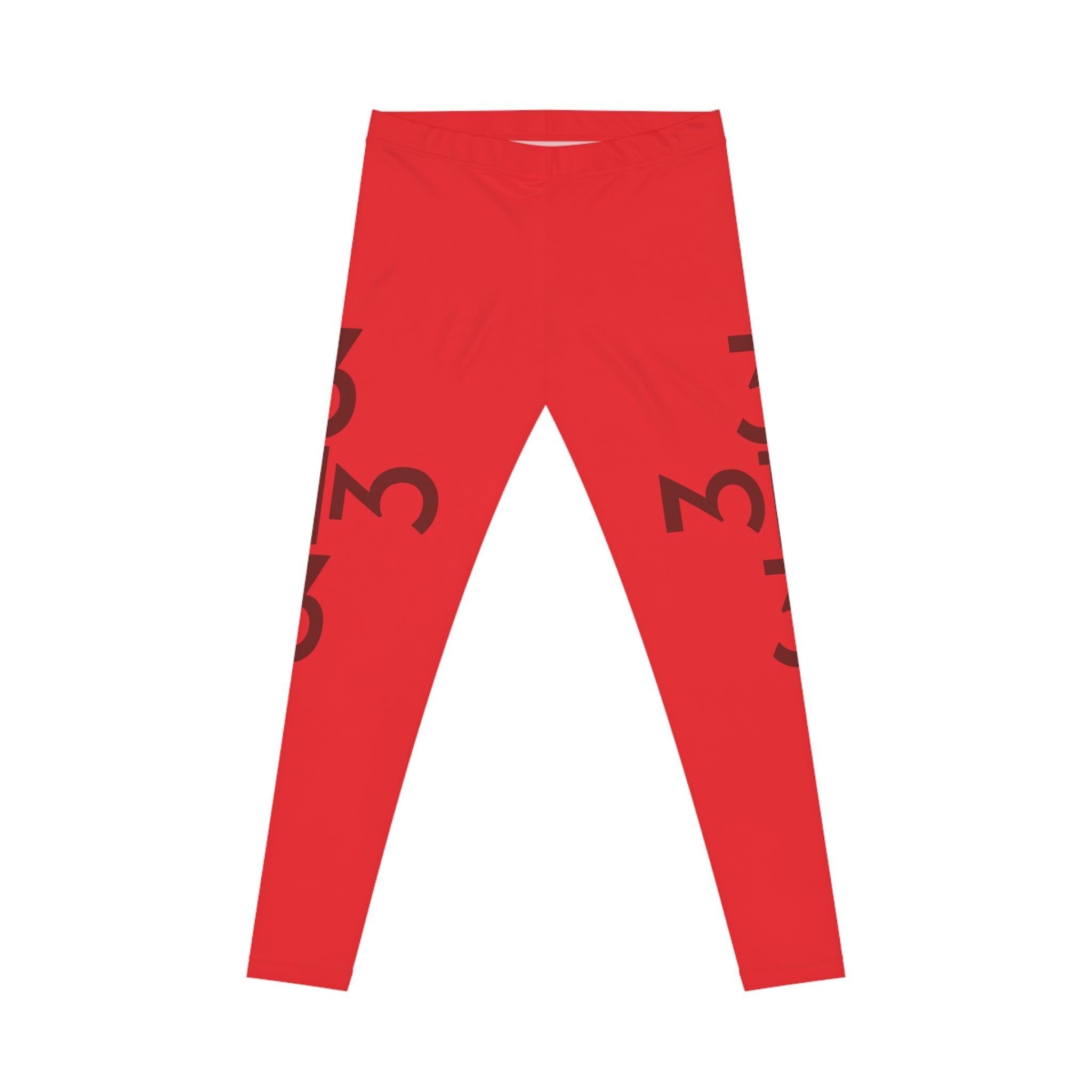 Twisted 313 Bold Red on Red Leggings - Tonyalicious Tees