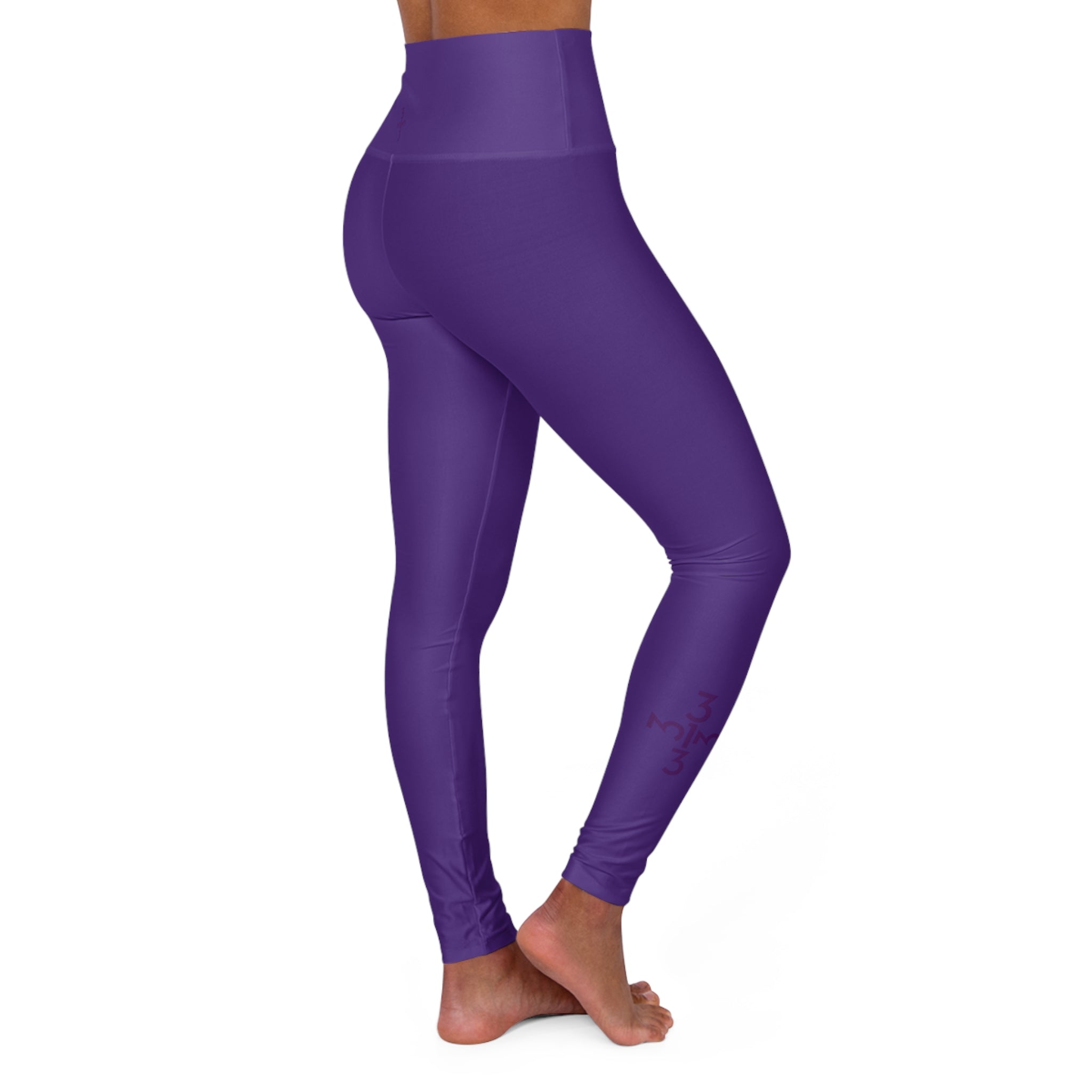 Twisted 313 Purple High Waisted Yoga Leggings - Tonyalicious Tees