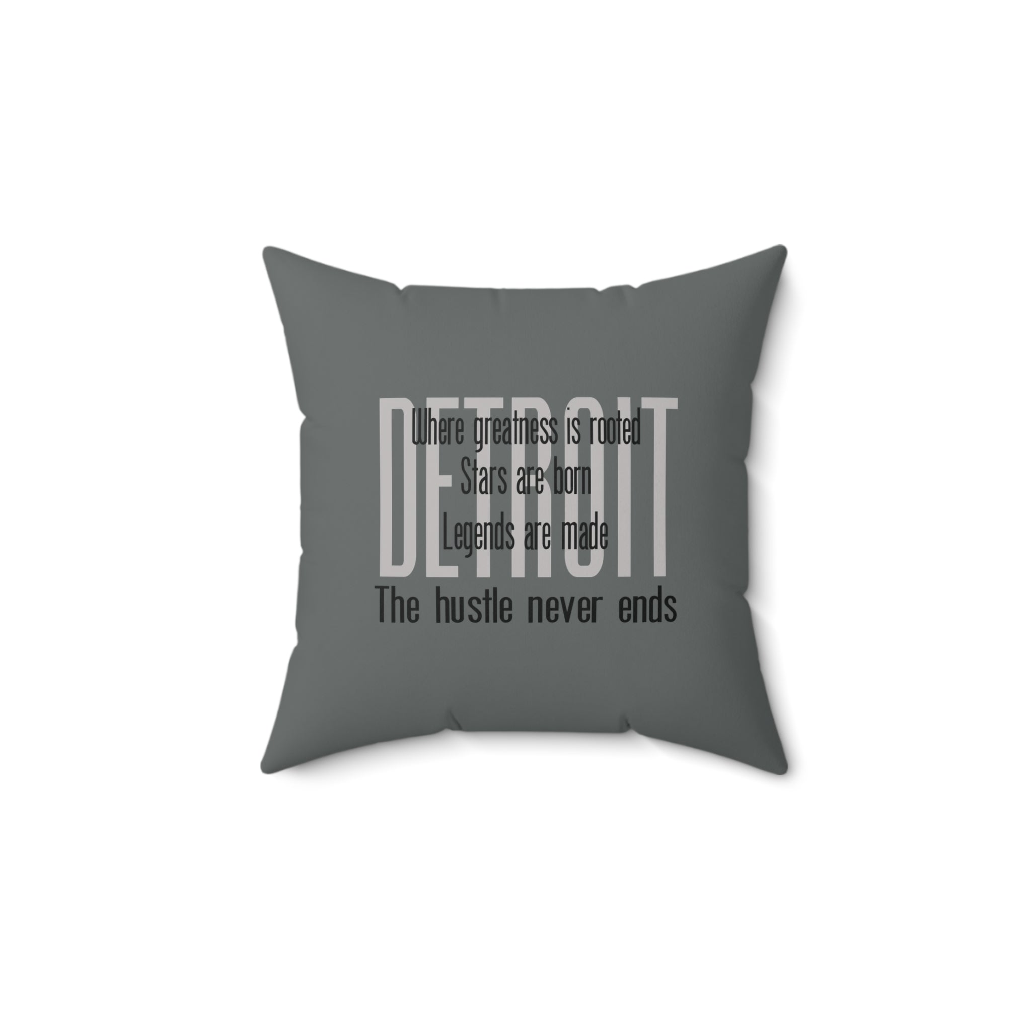 Detroit Greatness, Stars and Legends Pillow - Tonyalicious Tees