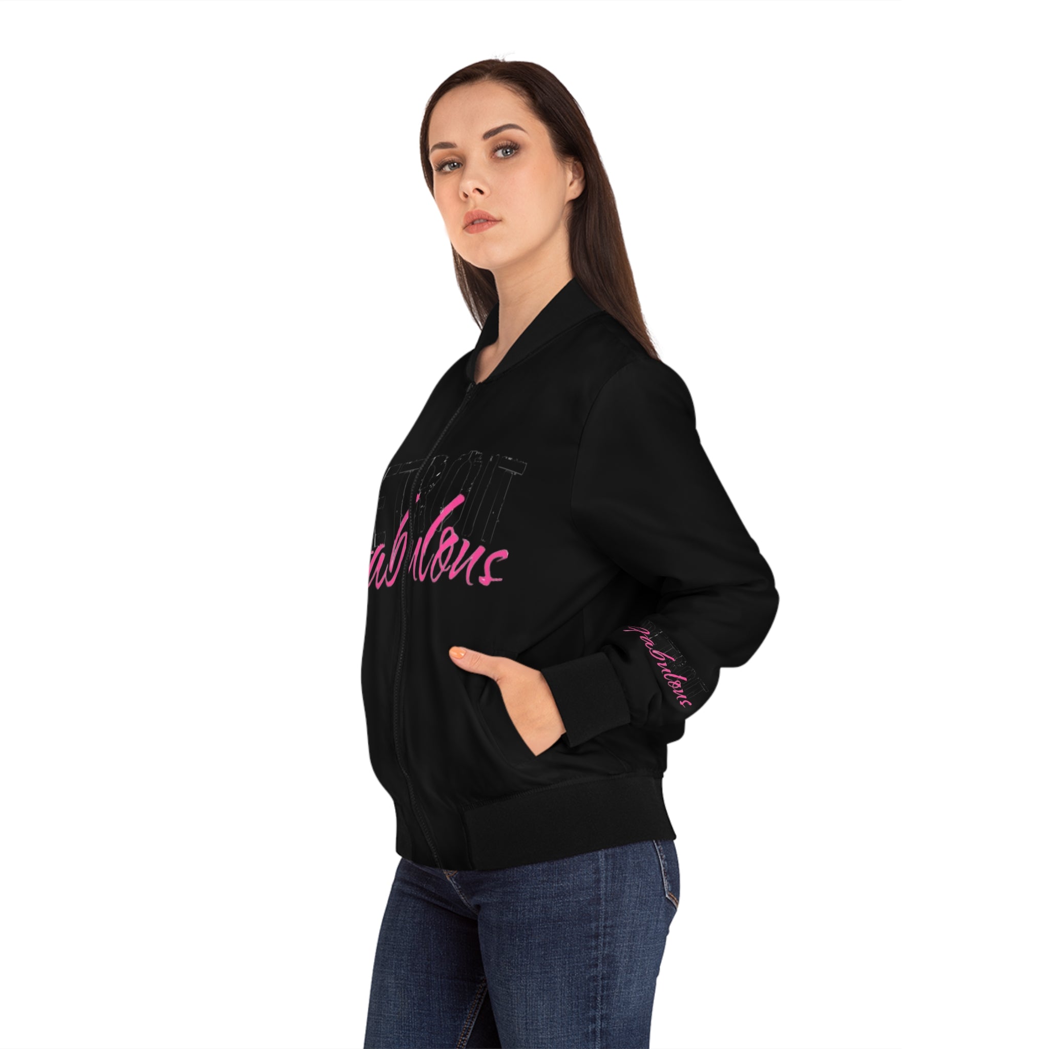 Detroit Fabulous Black Bomber Jacket - Tonyalicious Tees