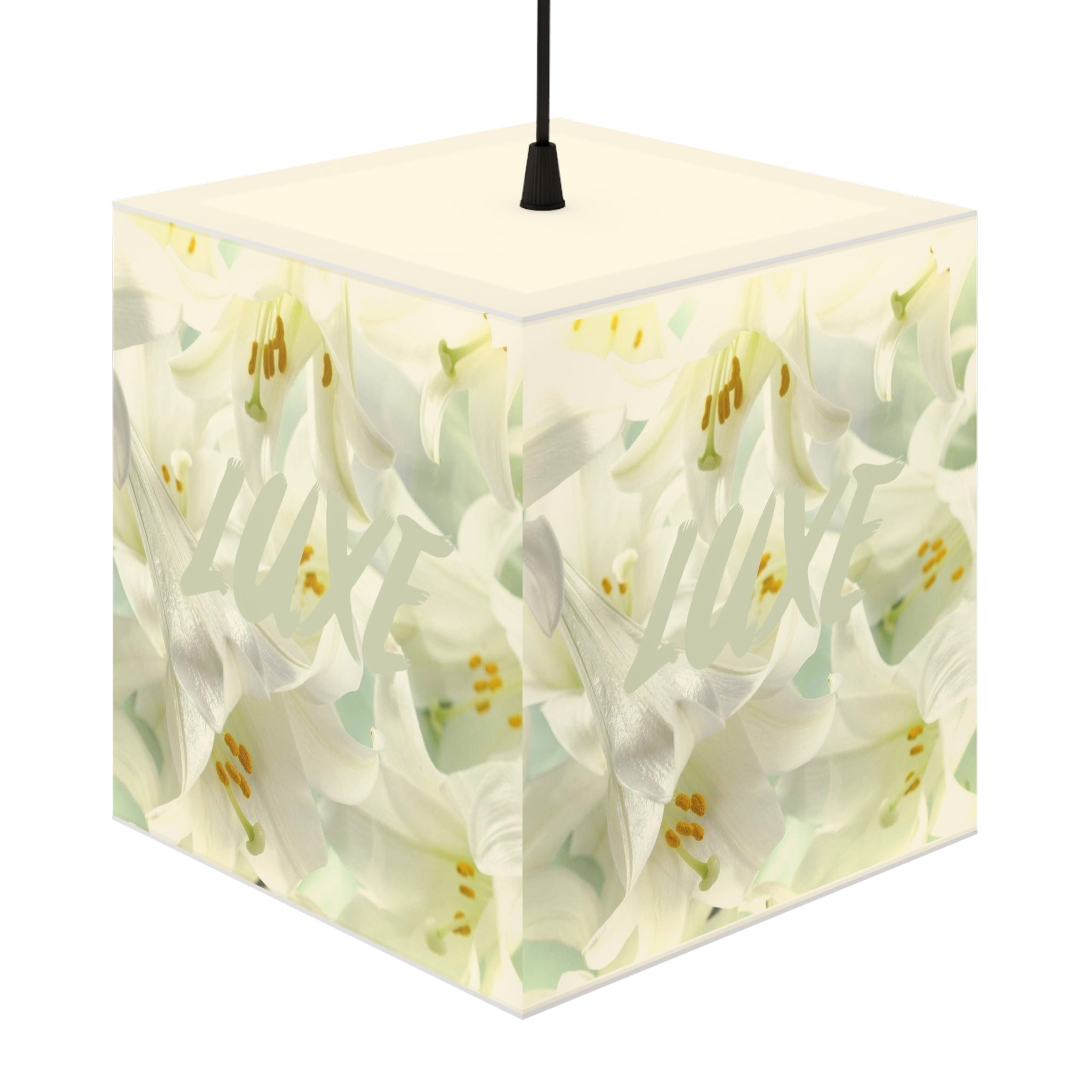 Luxe Lilies Cube Lamp - Tonyalicious Tees