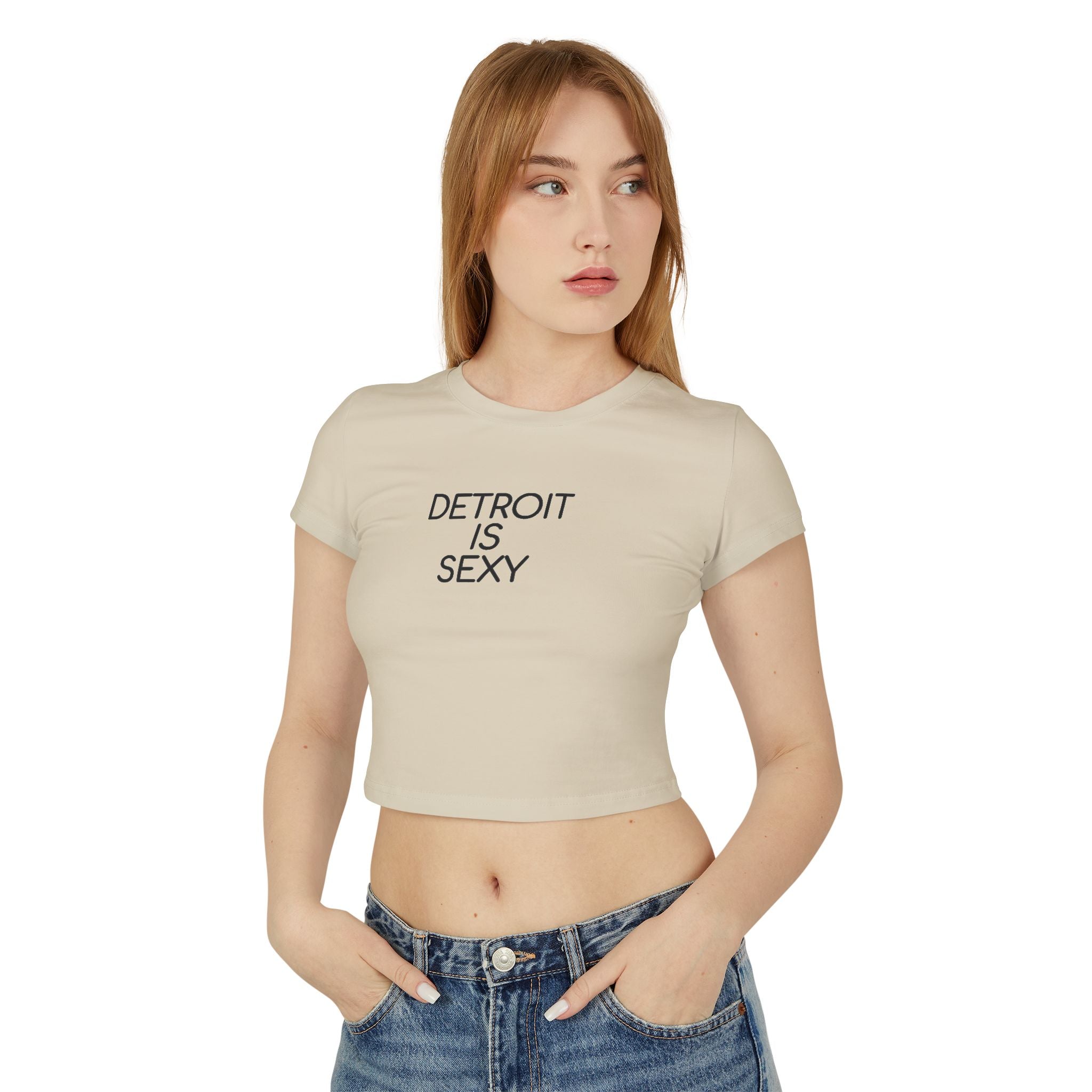 Detroit Is Sexy Ladies Baby Tee - Front and Back Print - Tonyalicious Tees
