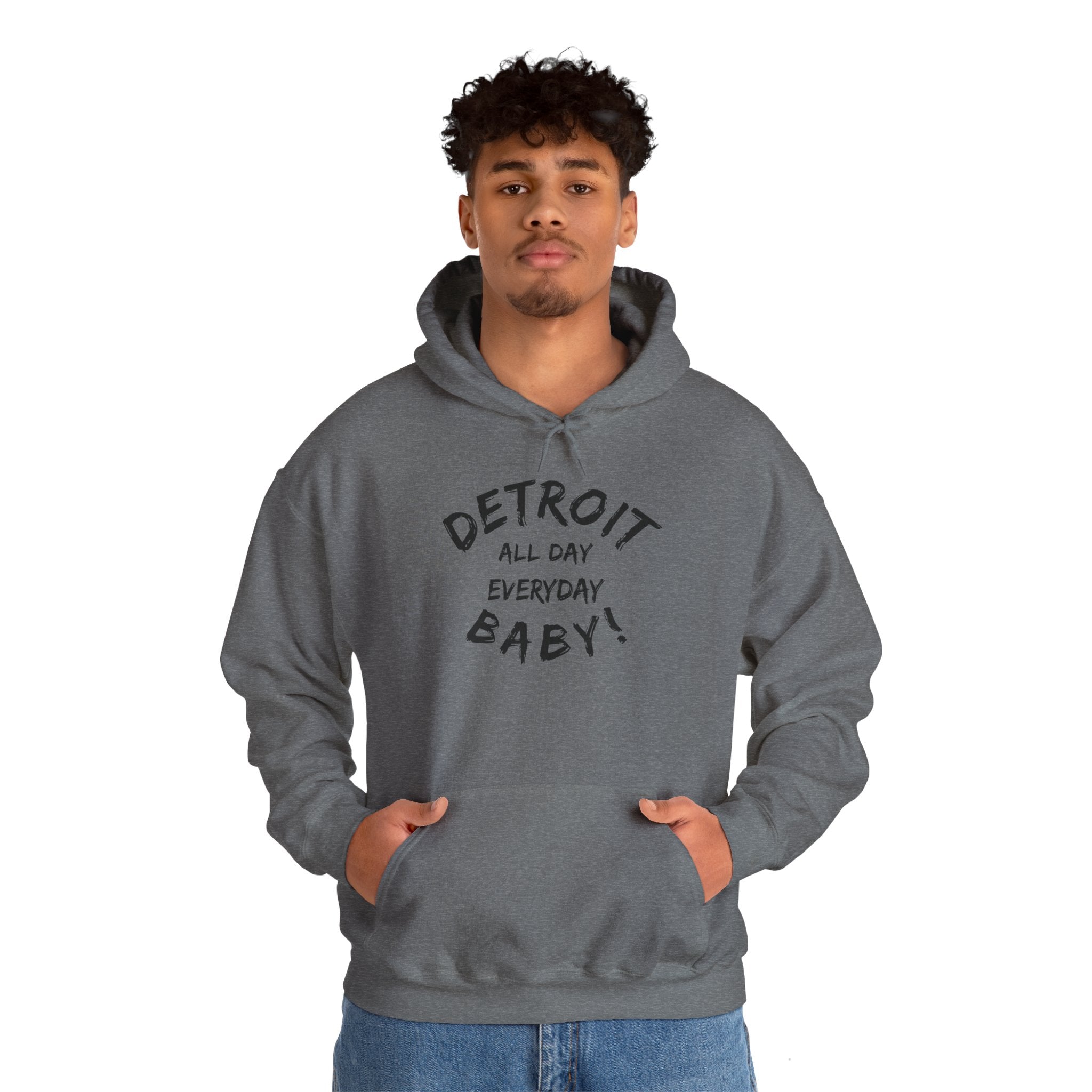 Detroit All Day Every Day Hoodie - Tonyalicious Tees