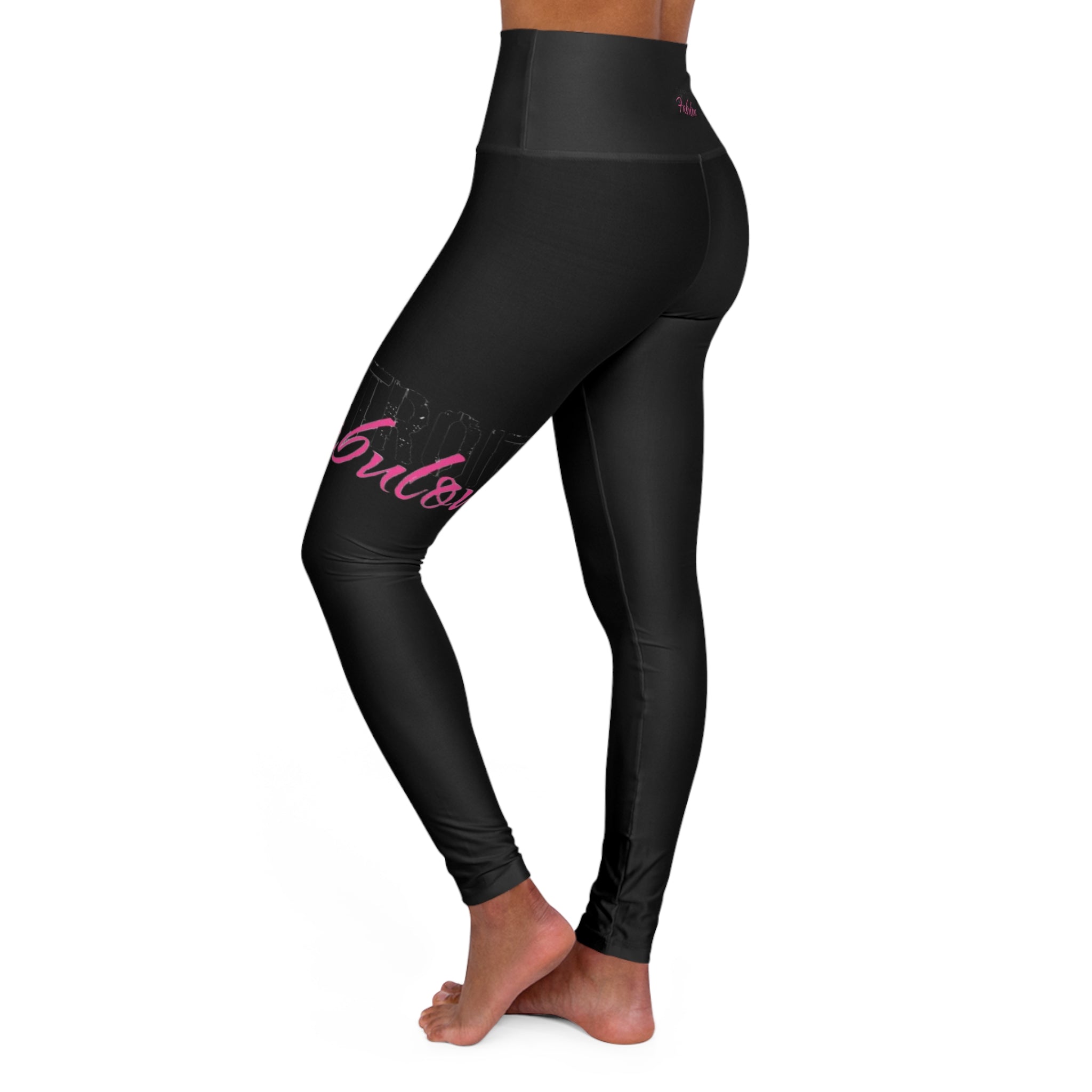 Detroit Fabulous Black High-Waisted Yoga Leggings - Tonyalicious Tees