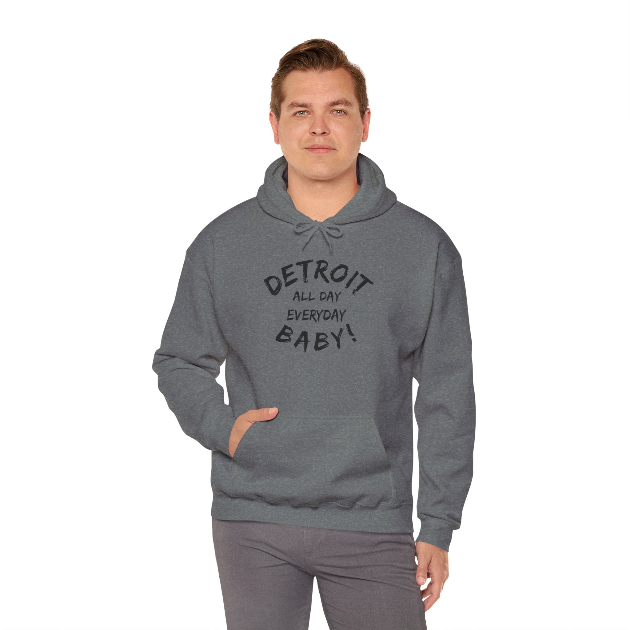 Detroit All Day Every Day Hoodie - Tonyalicious Tees