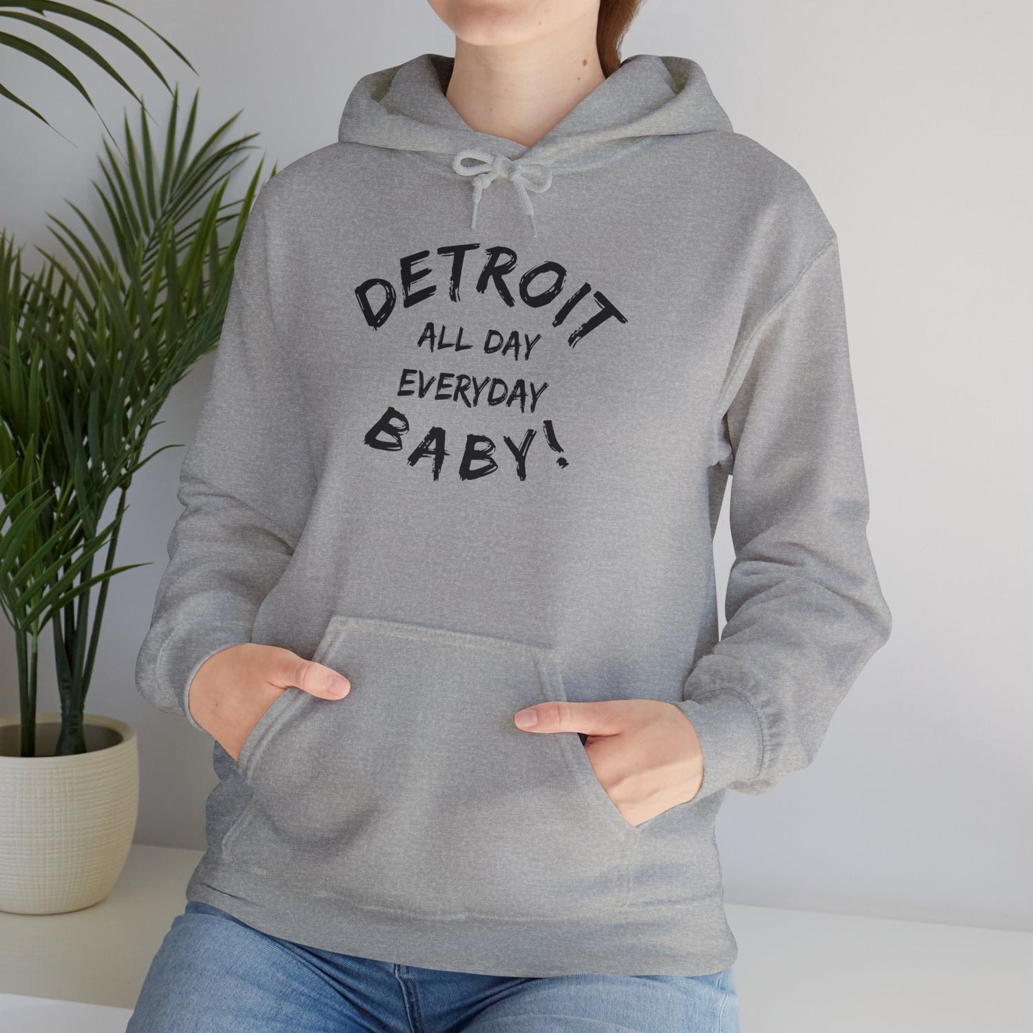 Detroit All Day Every Day Hoodie - Tonyalicious Tees