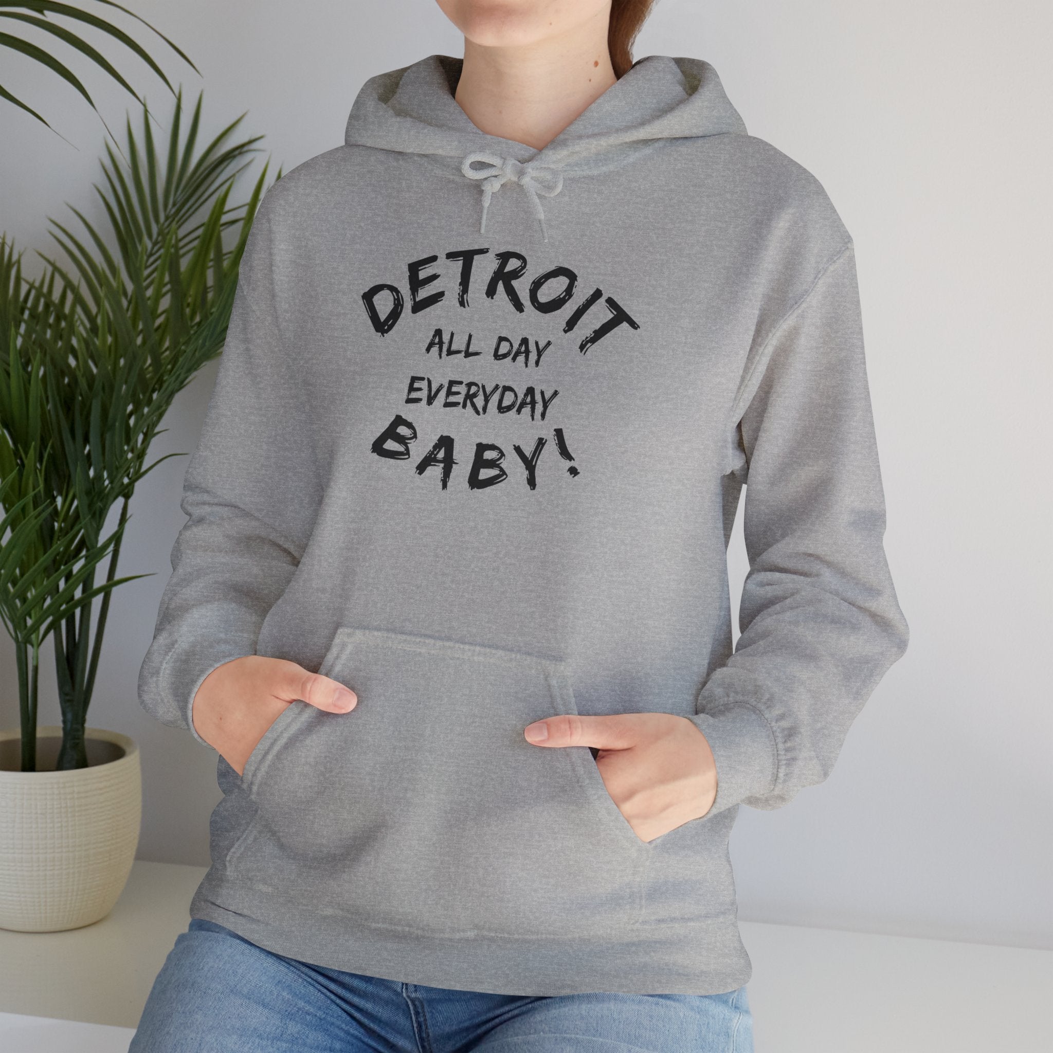 Detroit All Day Every Day Hoodie - Tonyalicious Tees