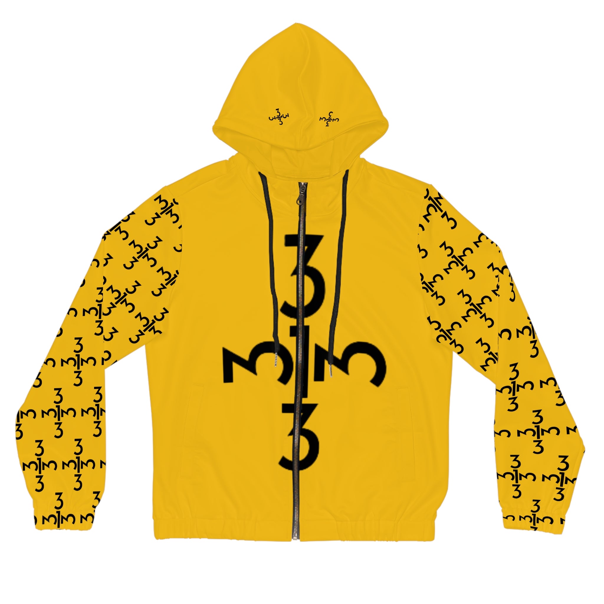 Twisted 313 Women’s Bold Black n Yellow Lightweight Zip Hoodie - Tonyalicious Tees