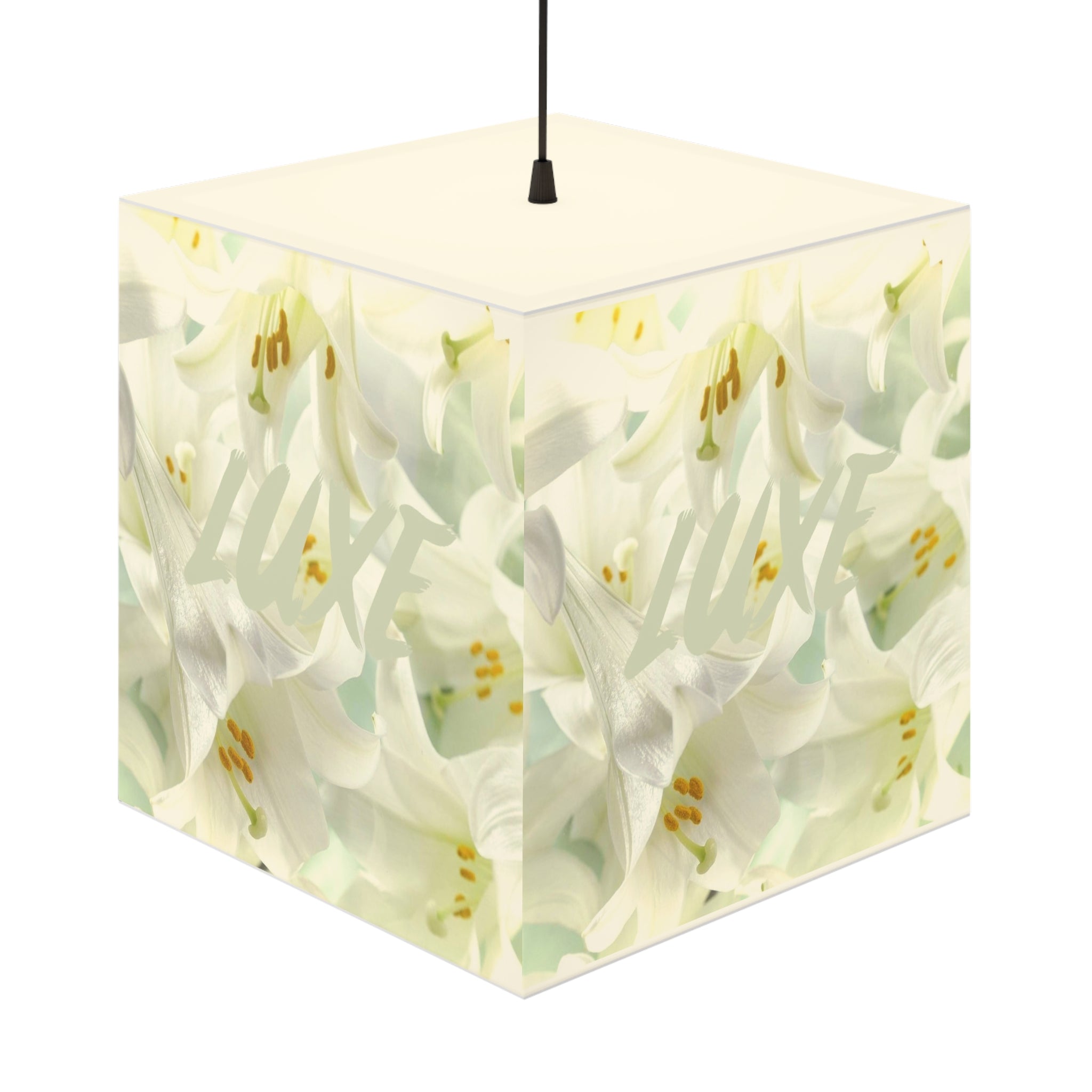 Luxe Lilies Cube Lamp - Tonyalicious Tees