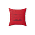 Motown Motor City Pillow - Red - Tonyalicious Tees
