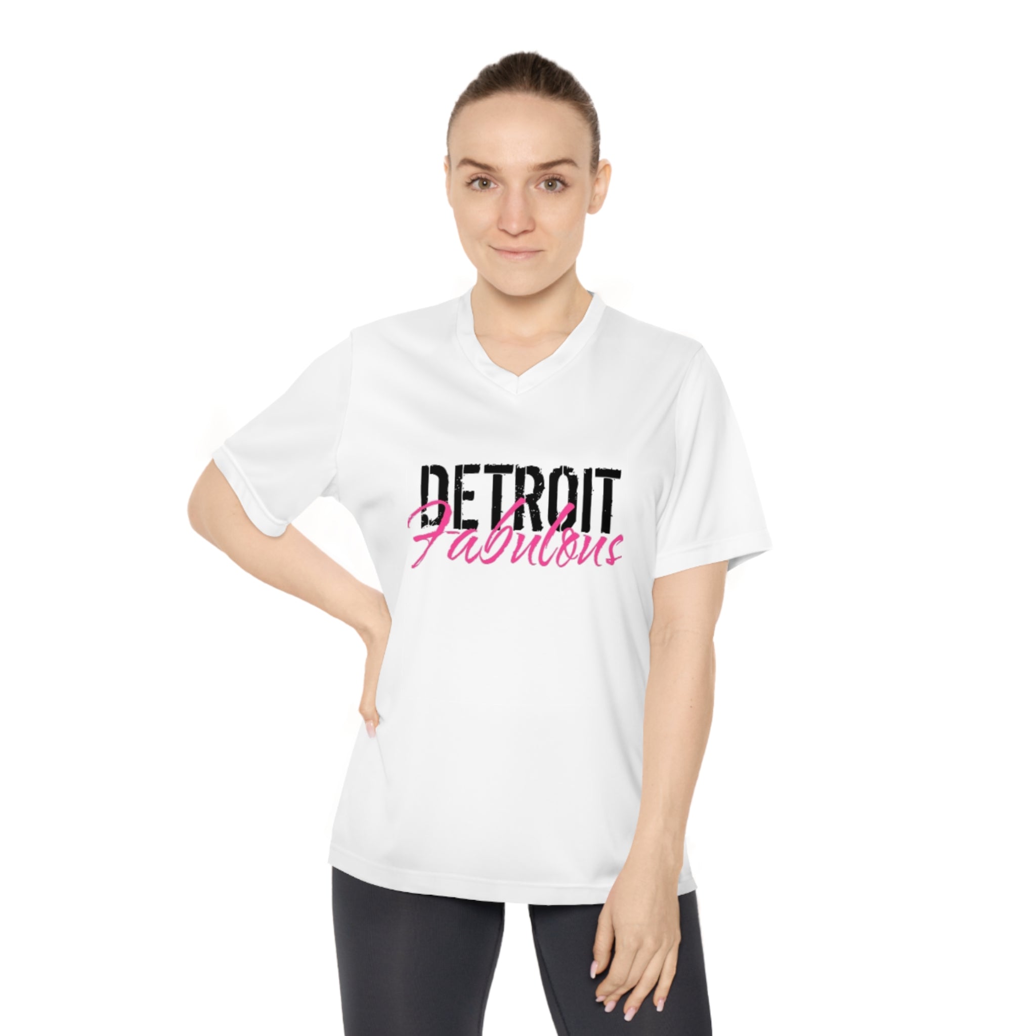 Detroit Fabulous Athletic Performance V-Neck Tee - Tonyalicious Tees