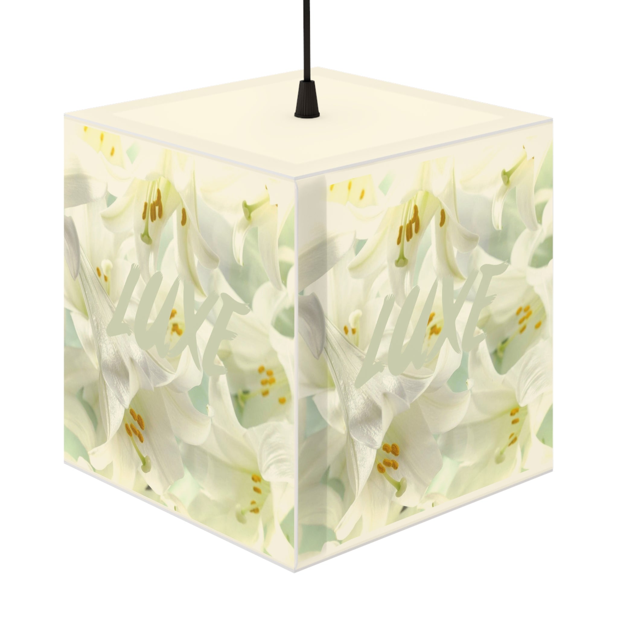 Luxe Lilies Cube Lamp - Tonyalicious Tees