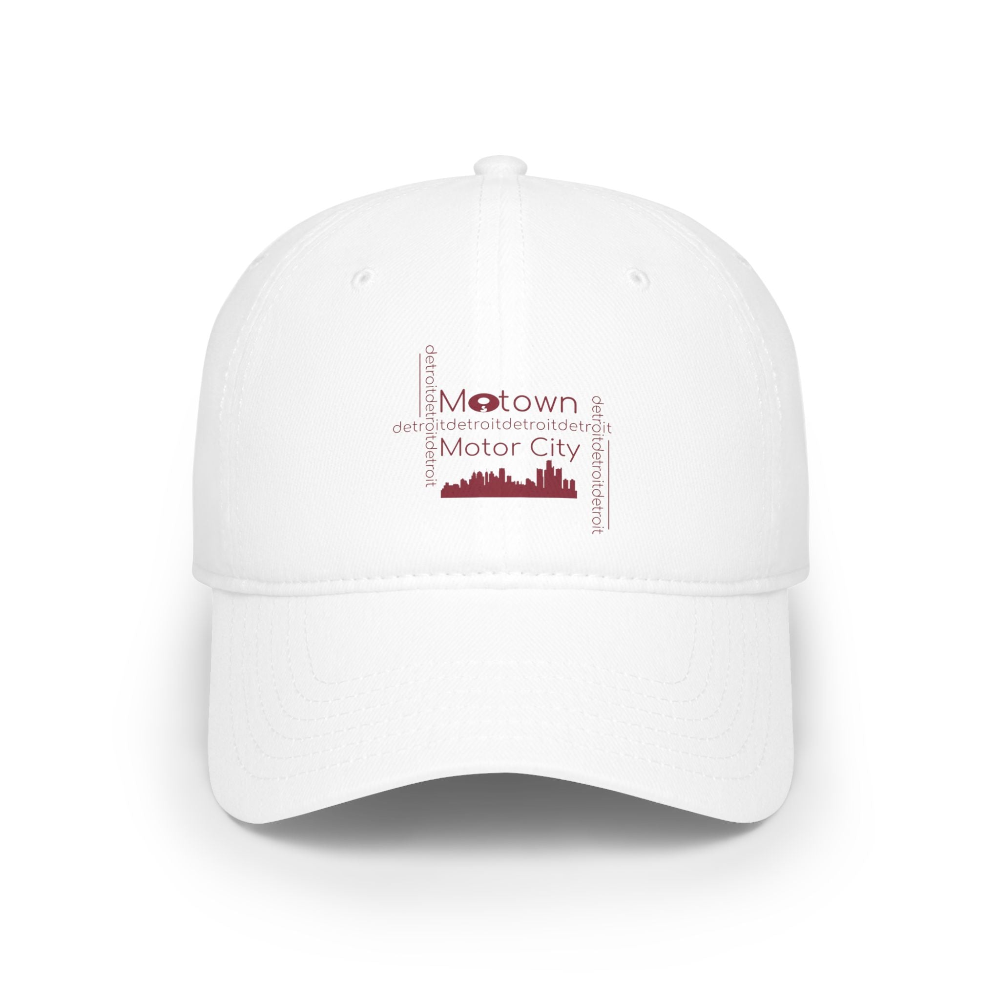 Motown Motor City Baseball Cap - Red - Tonyalicious Tees