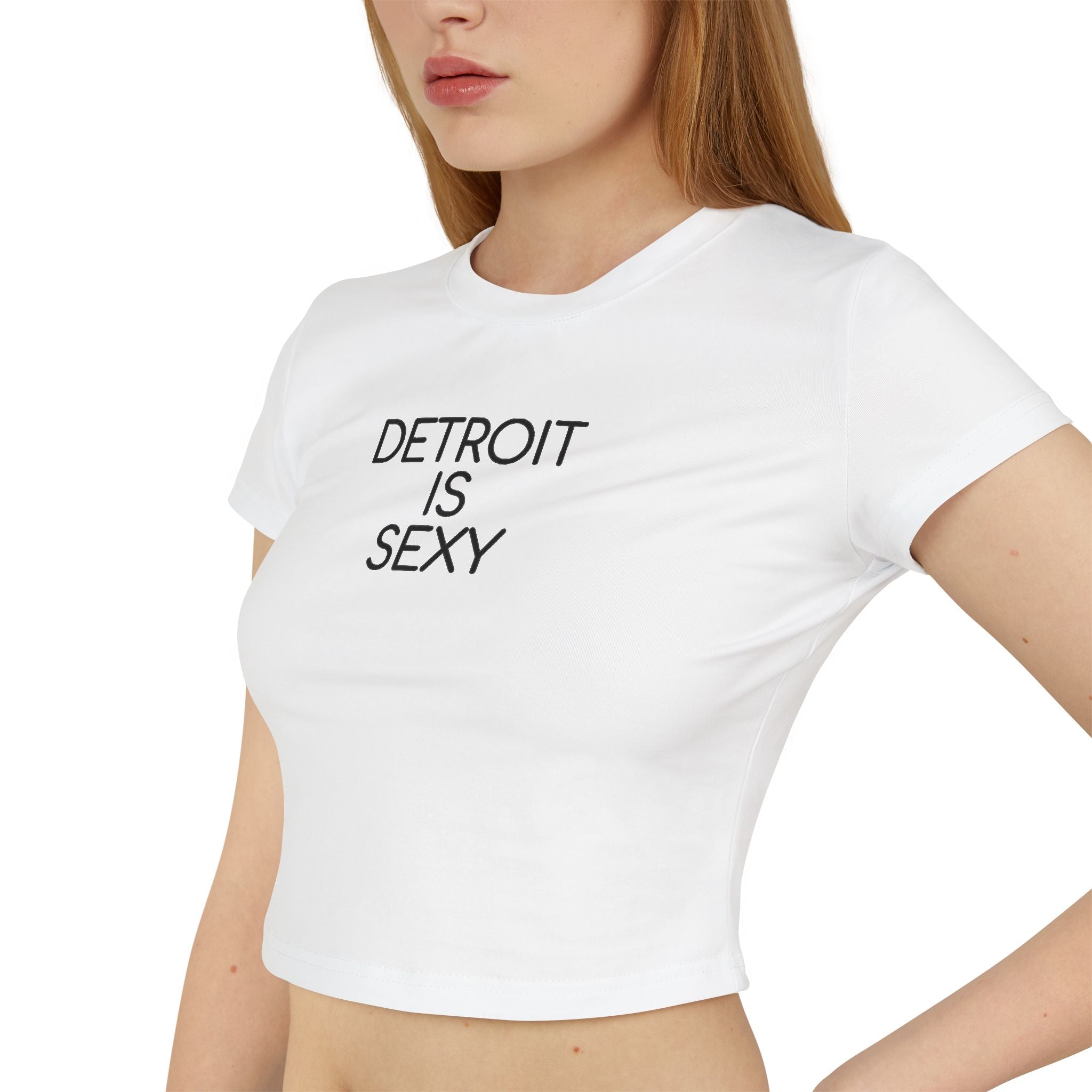 Detroit Is Sexy Ladies Baby Tee - Front and Back Print - Tonyalicious Tees