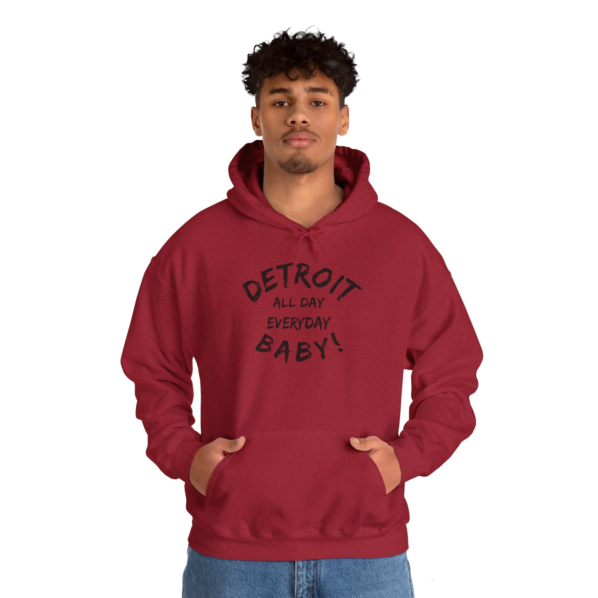 Detroit All Day Every Day Hoodie - Tonyalicious Tees