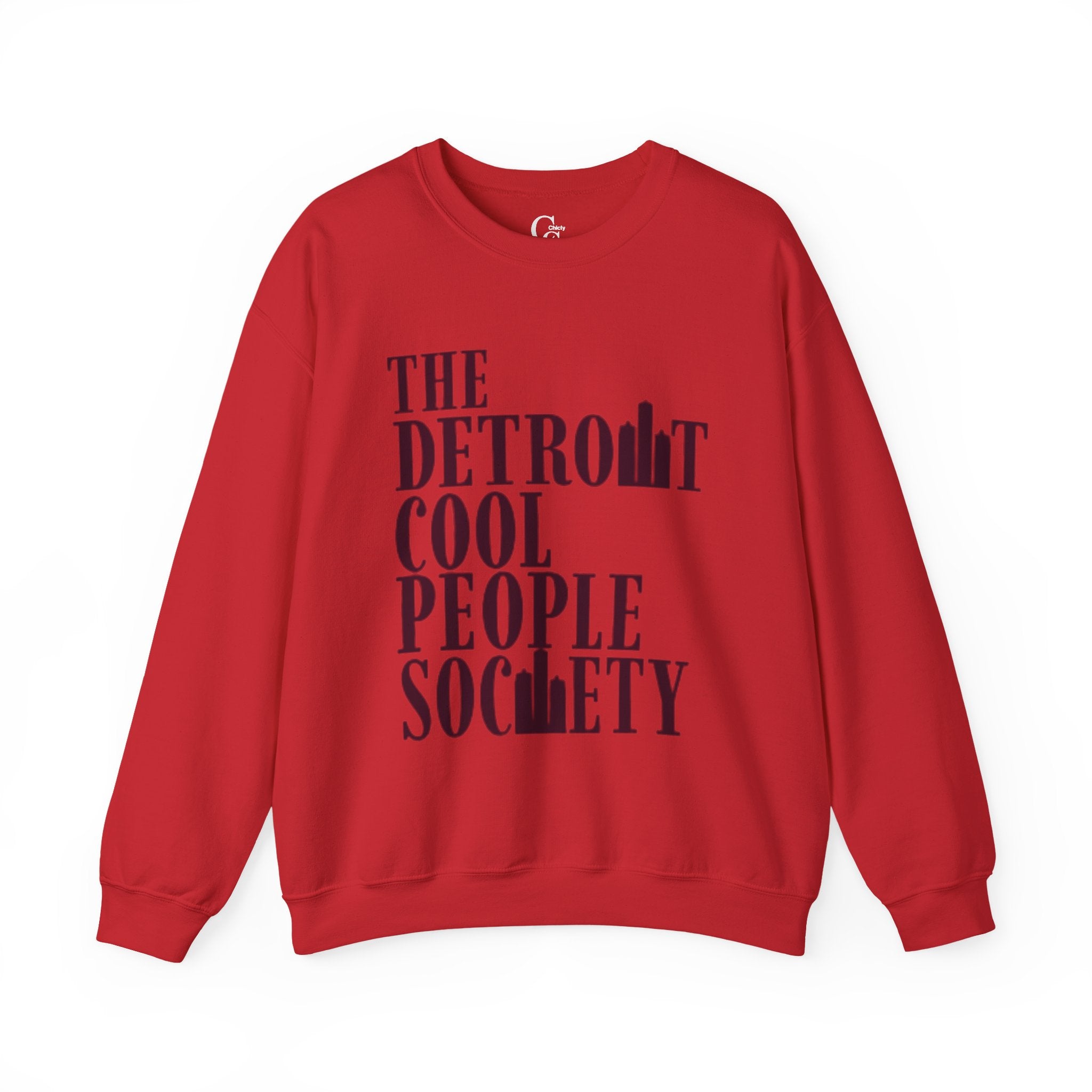Detroit Cool People Society Crewneck Sweatshirt - Tonyalicious Tees
