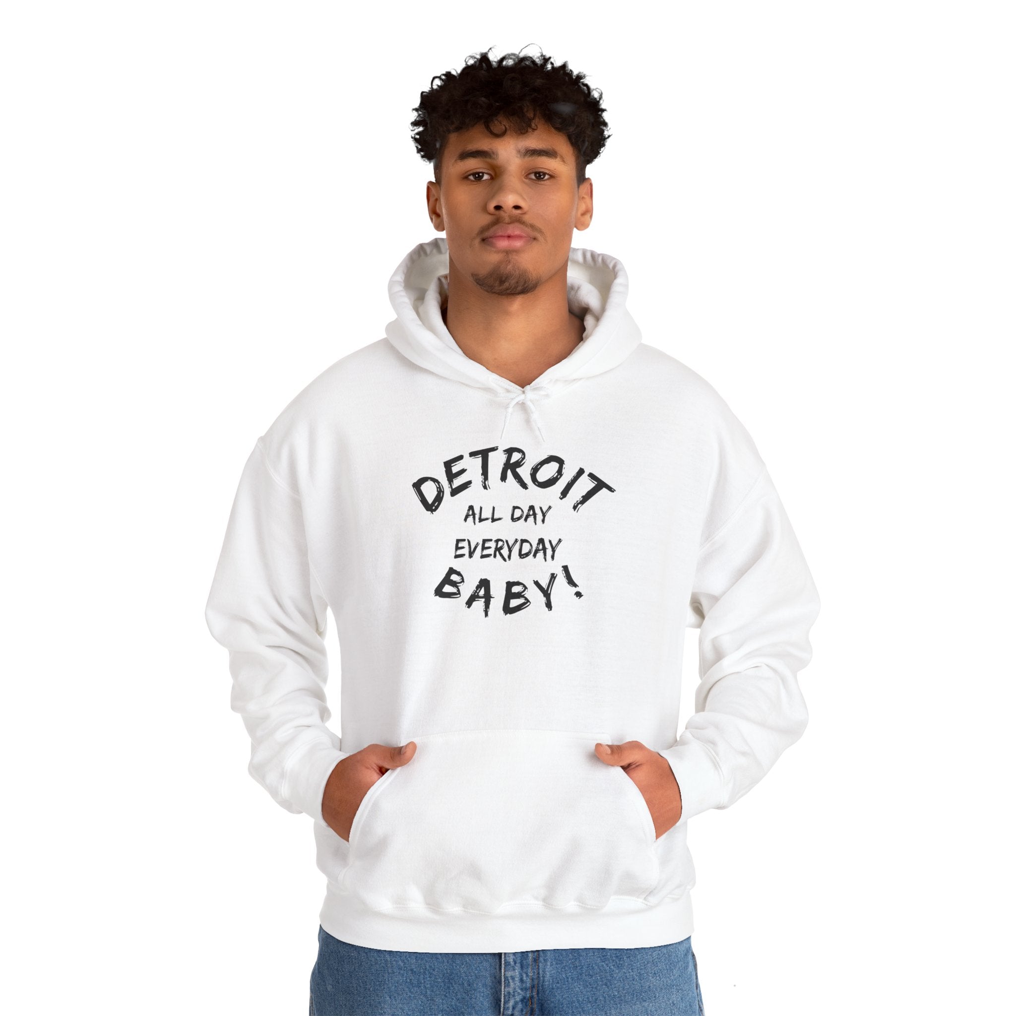Detroit All Day Every Day Hoodie - Tonyalicious Tees