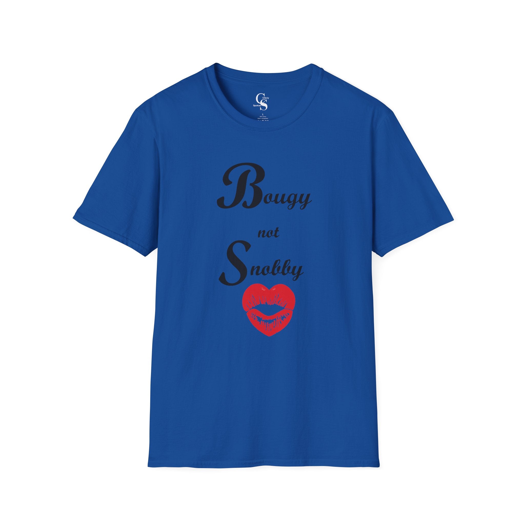 Bougy not Snobby Tee - Black Print - Tonyalicious Tees