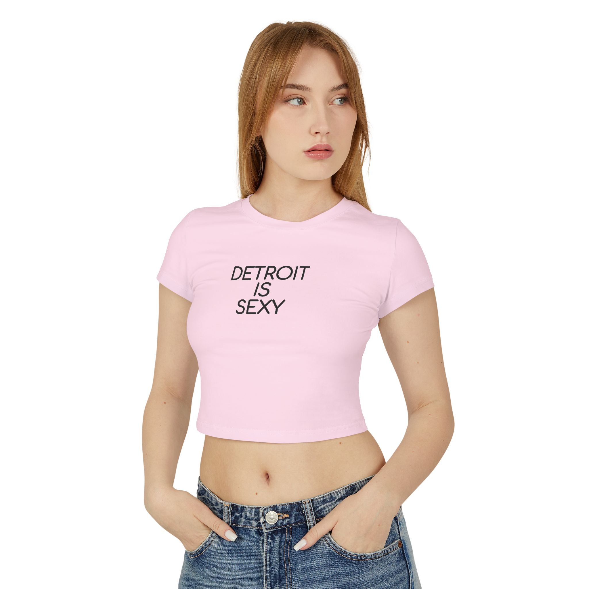 Detroit Is Sexy Ladies Baby Tee - Front and Back Print - Tonyalicious Tees