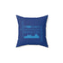 Motown Motor City Pillow - Blue - Tonyalicious Tees
