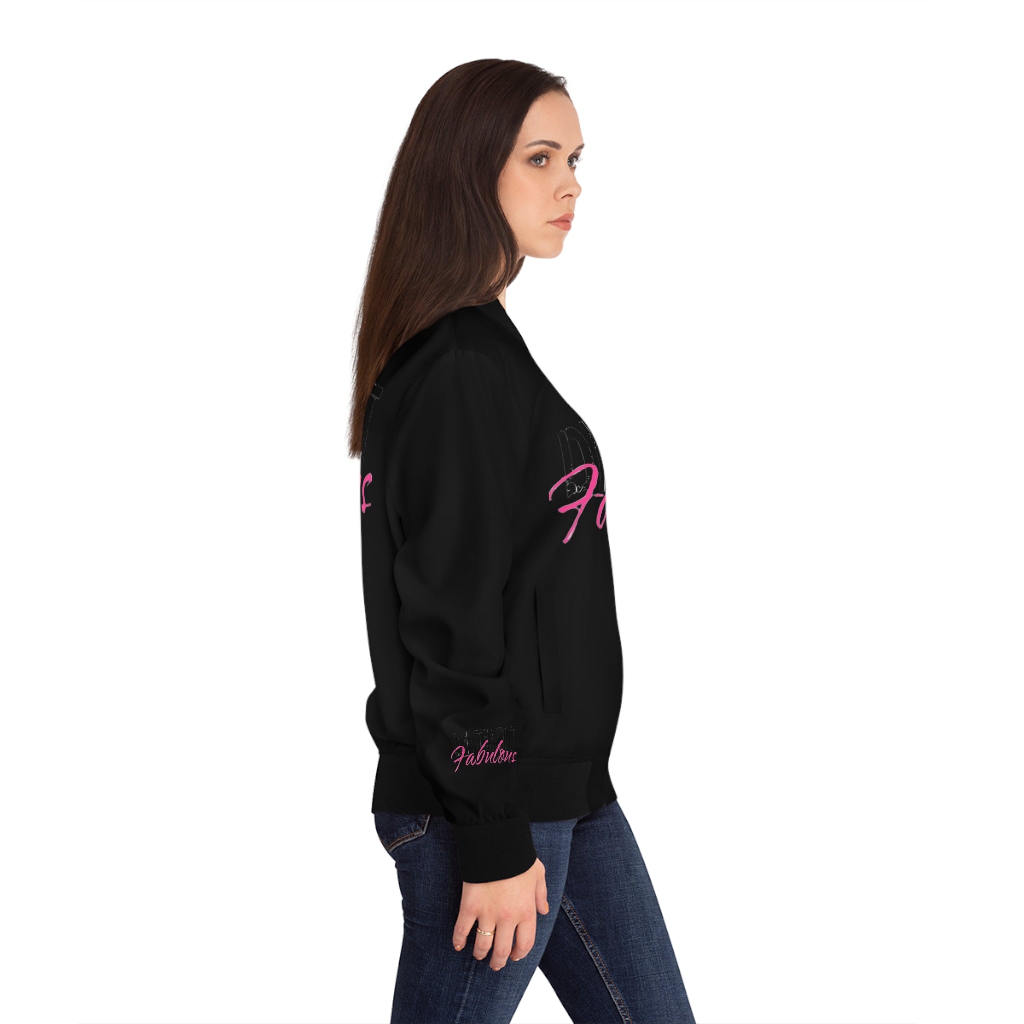 Detroit Fabulous Black Bomber Jacket - Tonyalicious Tees