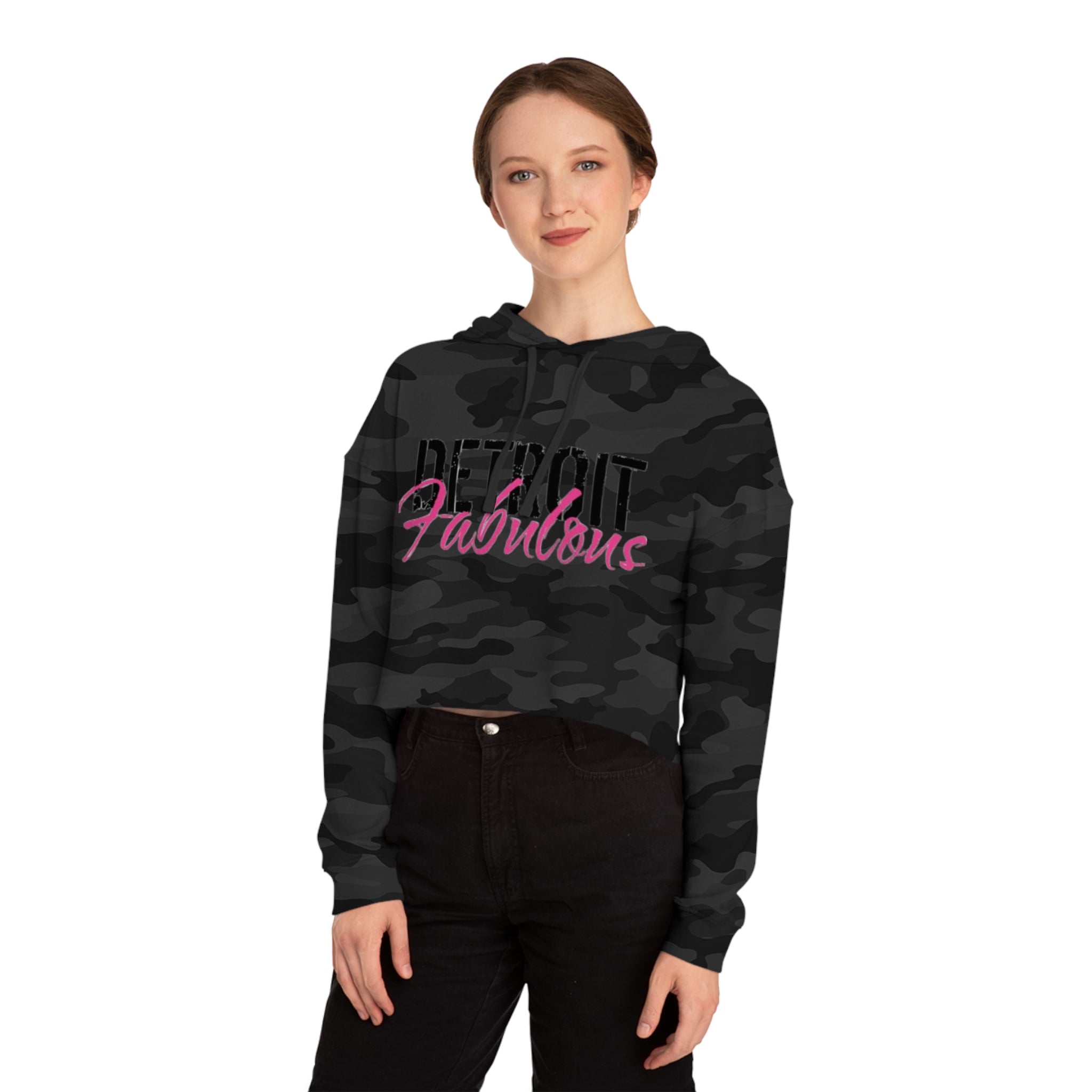 Detroit Fabulous Cropped Hoodie
