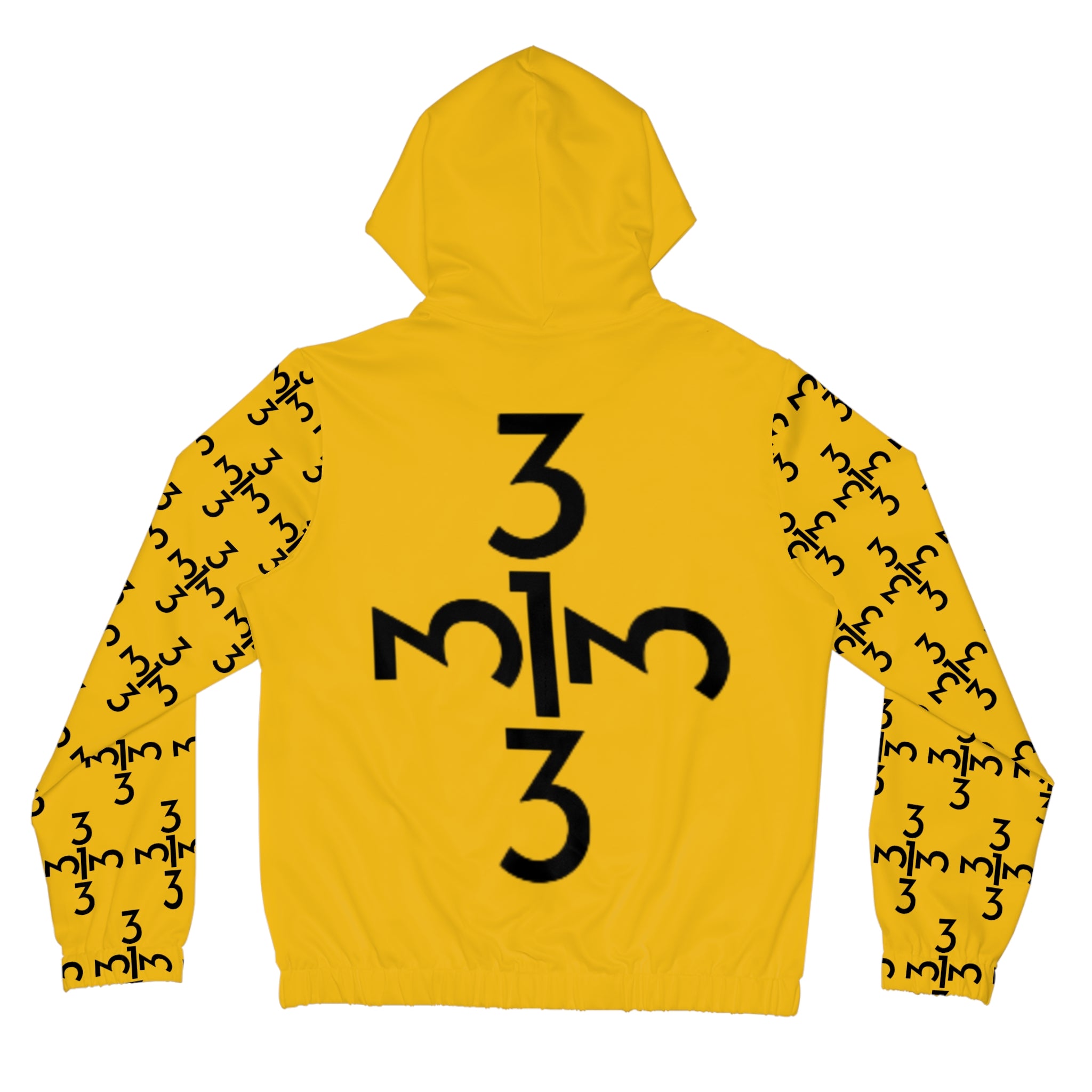 Twisted 313 Women’s Bold Black n Yellow Lightweight Zip Hoodie - Tonyalicious Tees