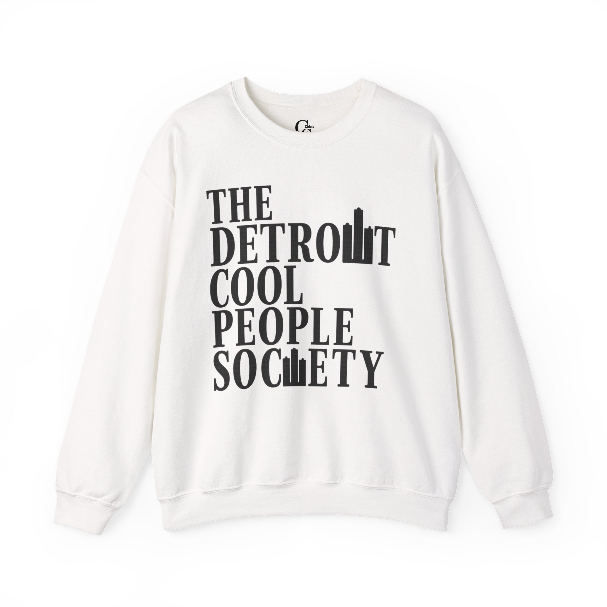 Detroit Cool People Society Crewneck Sweatshirt - Tonyalicious Tees