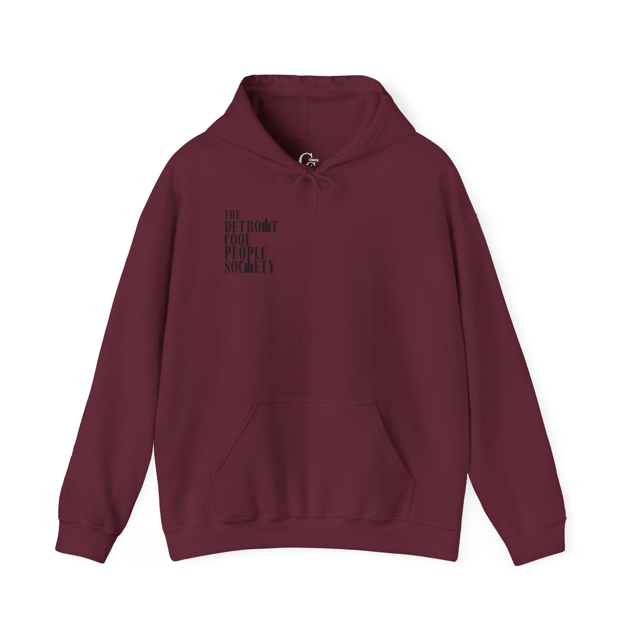 The Detroit Cool People Society Hoodie - Front and Back print