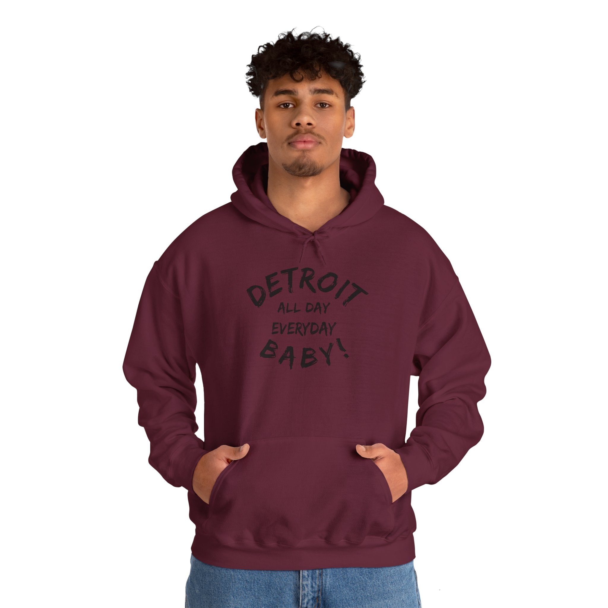 Detroit All Day Every Day Hoodie - Tonyalicious Tees