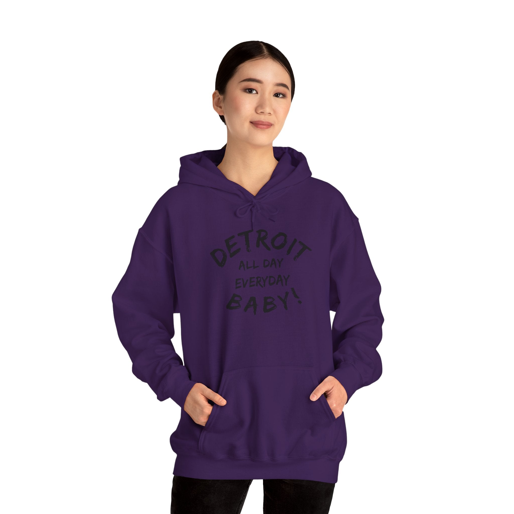 Detroit All Day Every Day Hoodie - Tonyalicious Tees