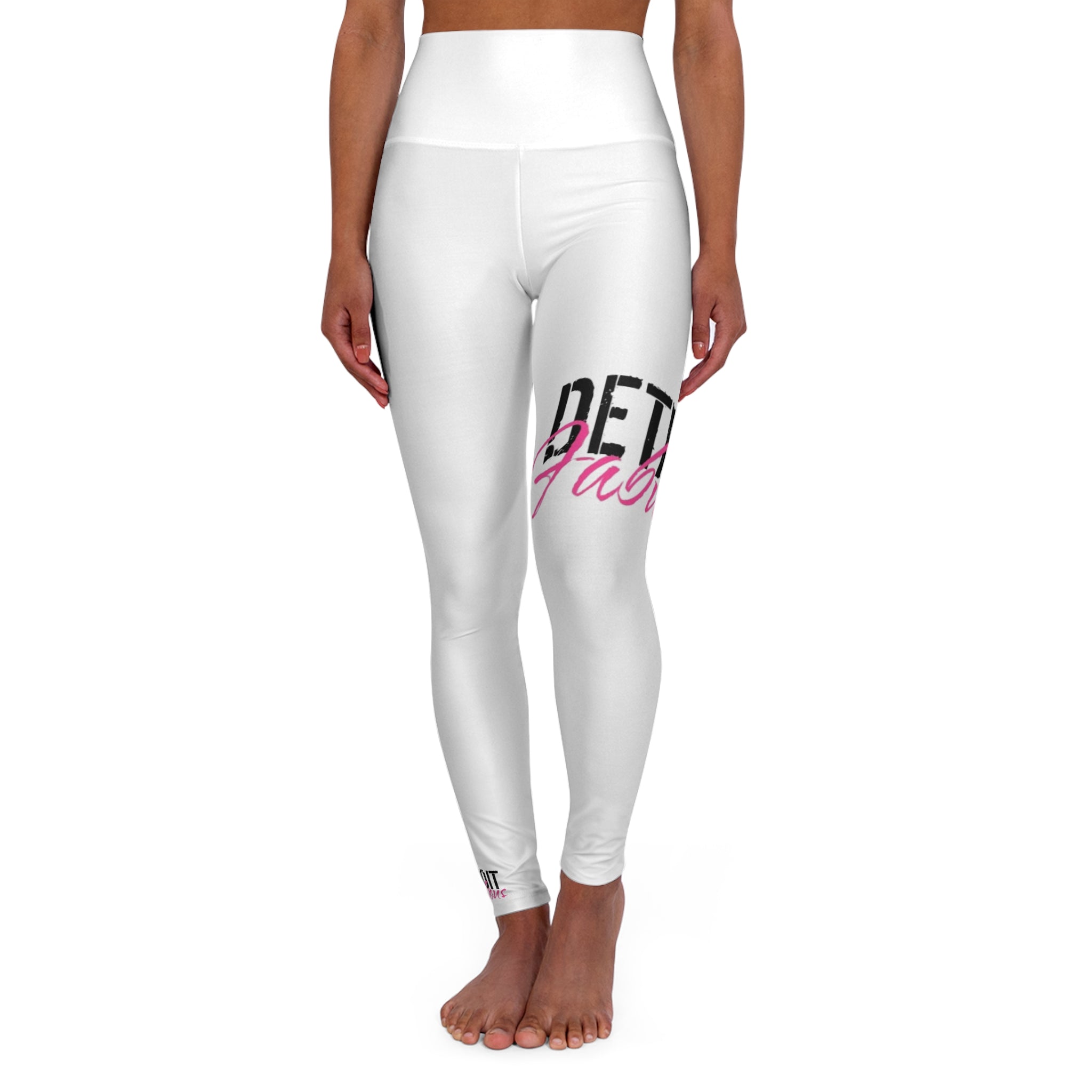 Detroit Fabulous White High-Waisted Yoga Leggings - Tonyalicious Tees