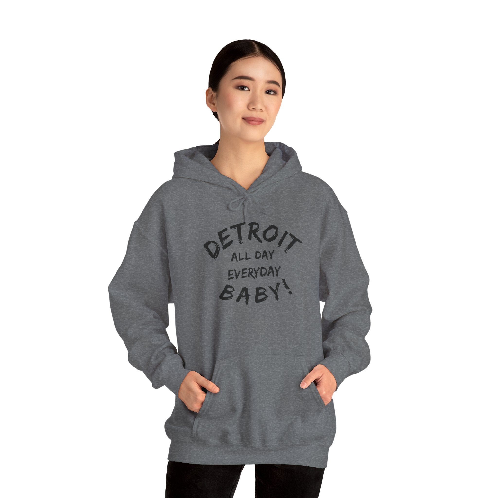 Detroit All Day Every Day Hoodie - Tonyalicious Tees