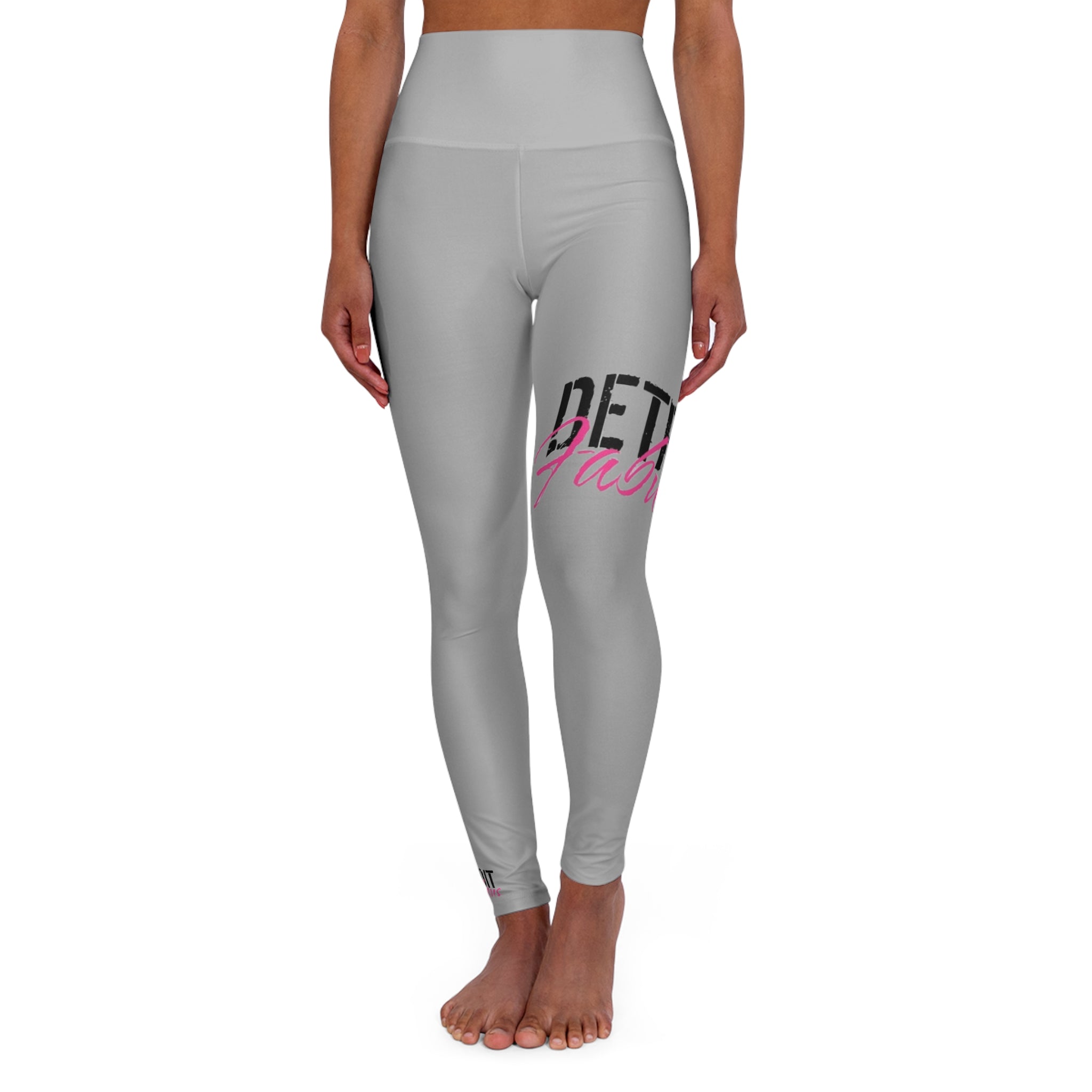 Detroit Fabulous Gray High-Waisted Yoga Leggings - Tonyalicious Tees