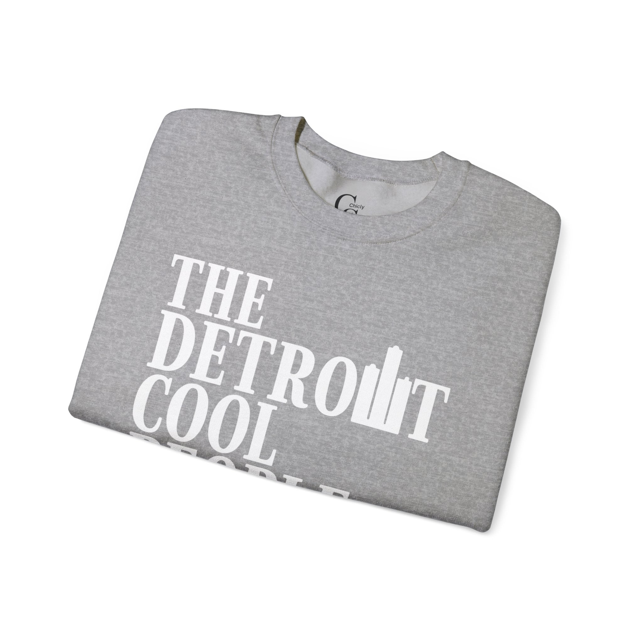 Detroit Cool People Society Crewneck Sweatshirt - Tonyalicious Tees