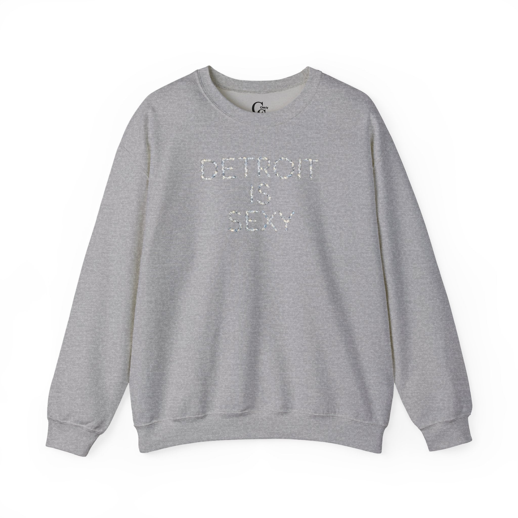 Detroit Is Sexy Diamond Impression Lettered Sweatshirt - Tonyalicious Tees