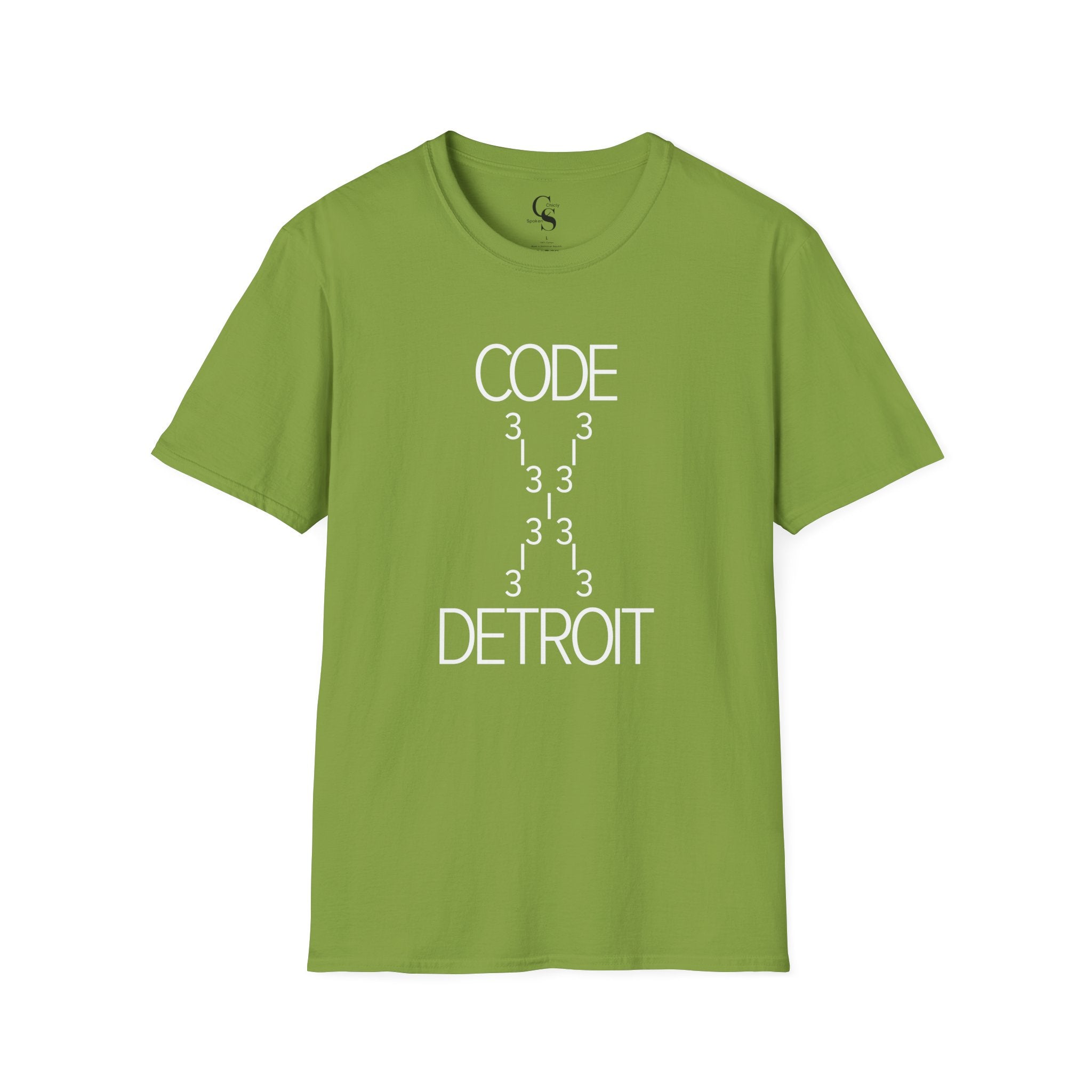Code 313 Detroit Tee - White Print - Tonyalicious Tees