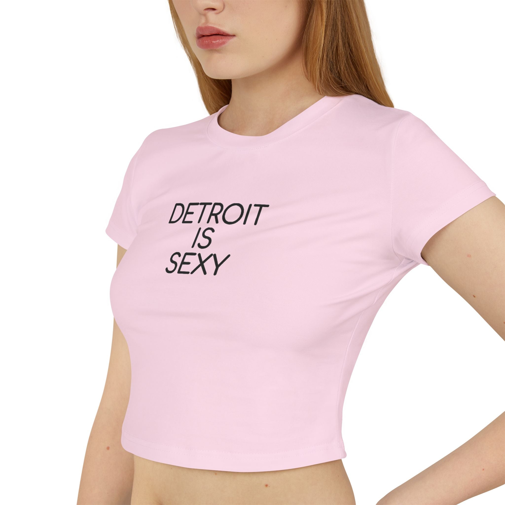 Detroit Is Sexy Ladies Baby Tee - Front and Back Print - Tonyalicious Tees