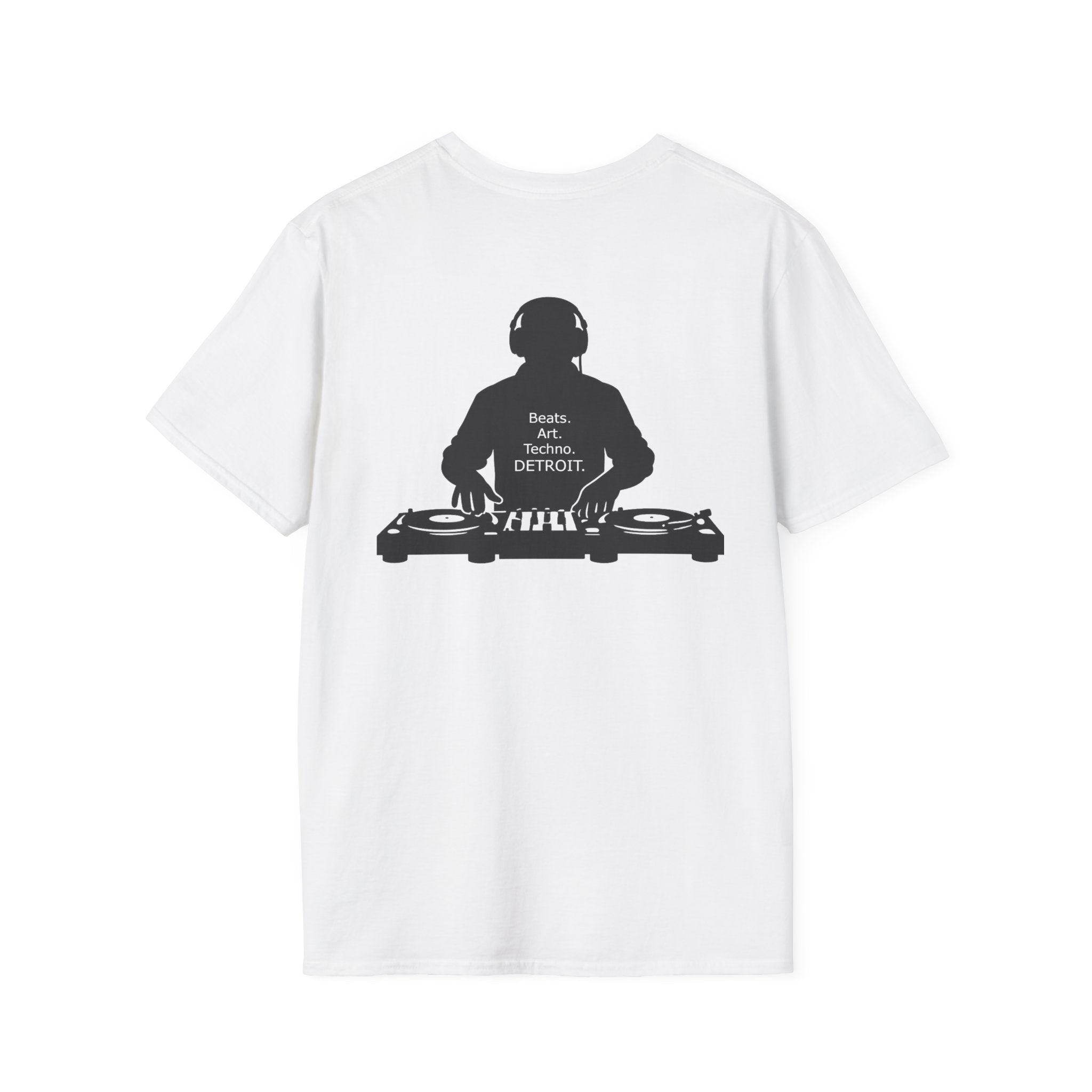 Beats. Art. Techno. Detroit Tee - Front and Back Print