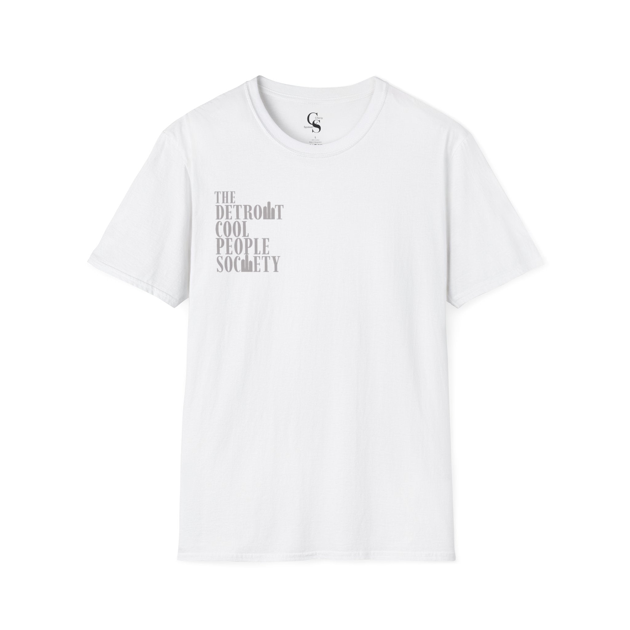 Detroit Cool People Society Tee - Front and Back Print Alternate Colors