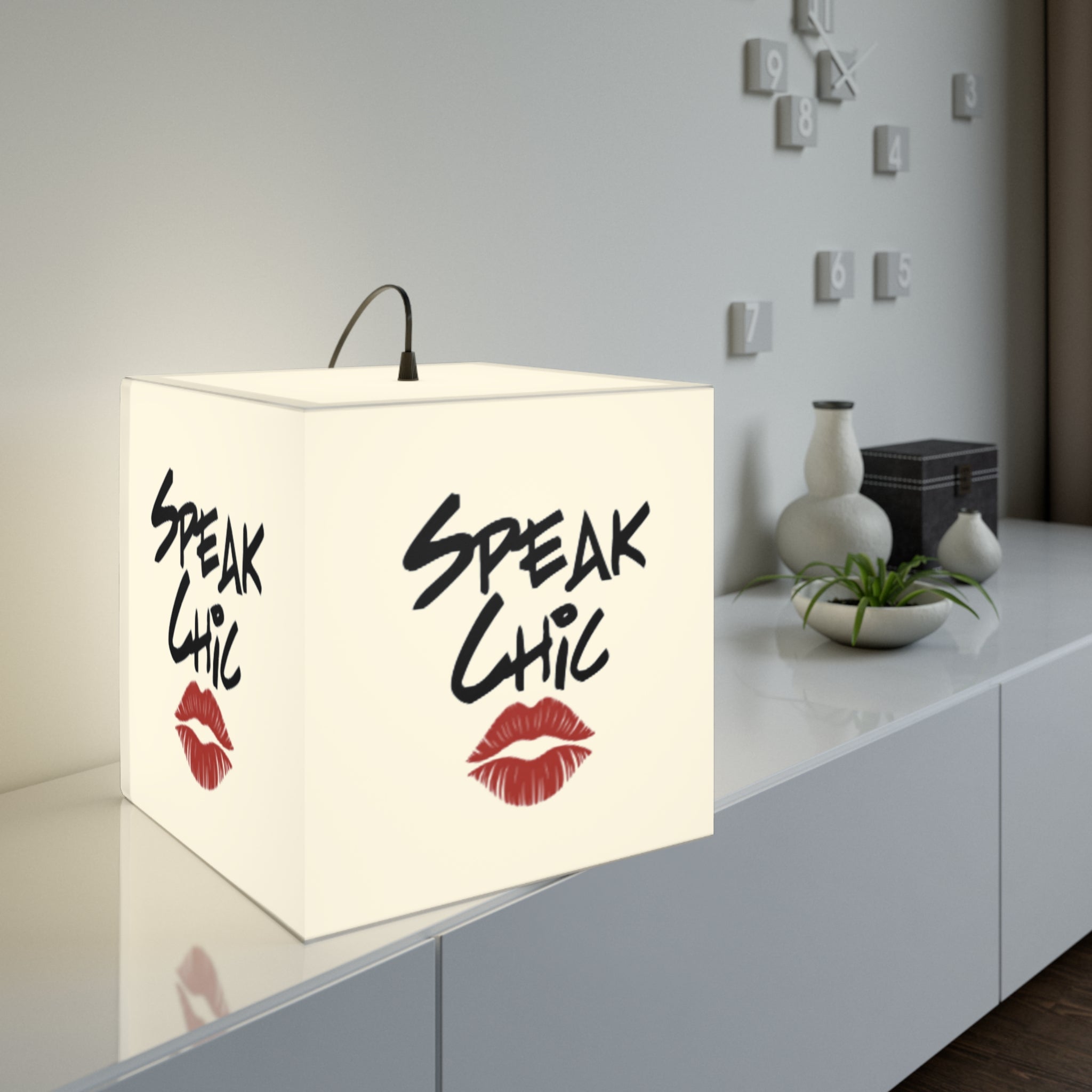 Speak Chic Cube Lamp - Tonyalicious Tees