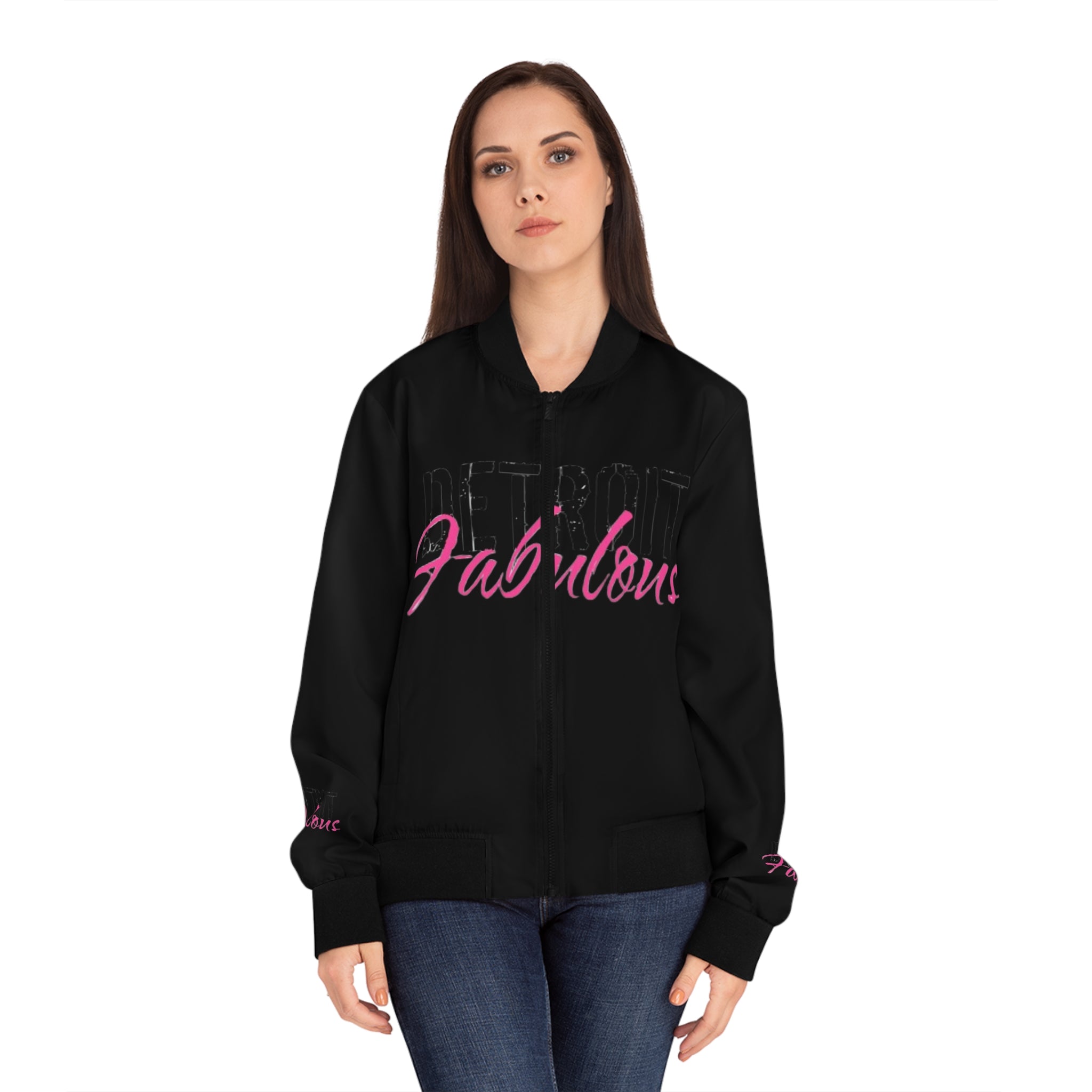 Detroit Fabulous Black Bomber Jacket - Tonyalicious Tees