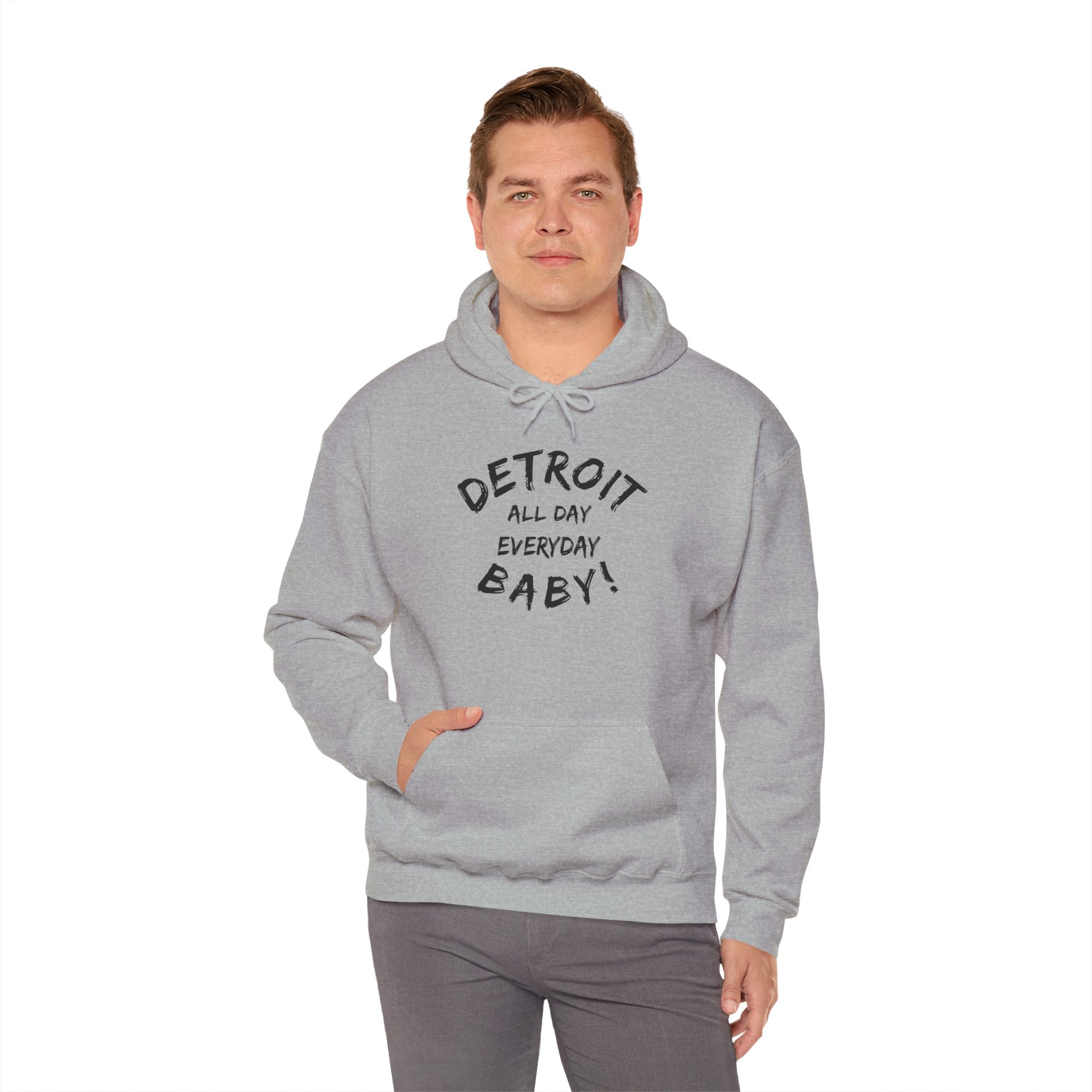Detroit All Day Every Day Hoodie - Tonyalicious Tees