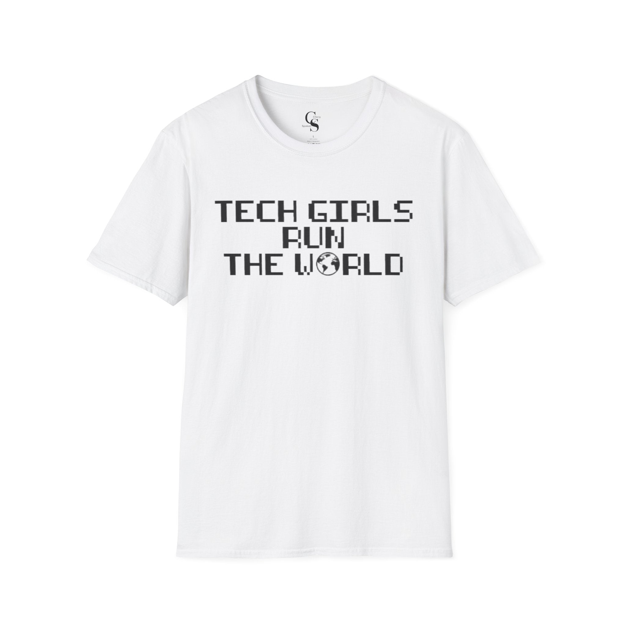 Tech Girls Run the World Tee - Front and Back Tee