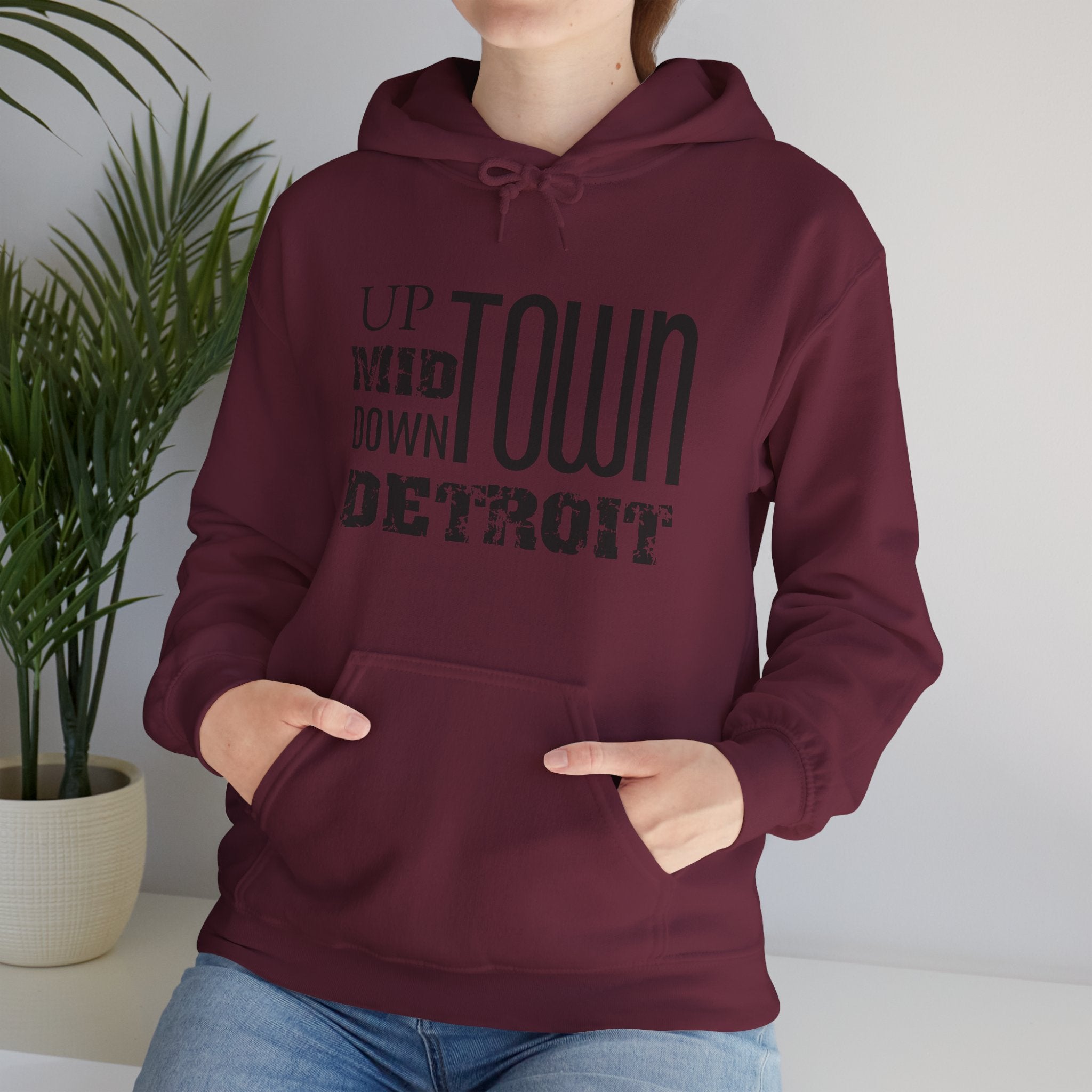 Up, Mid, Downtown Detroit Hoodie